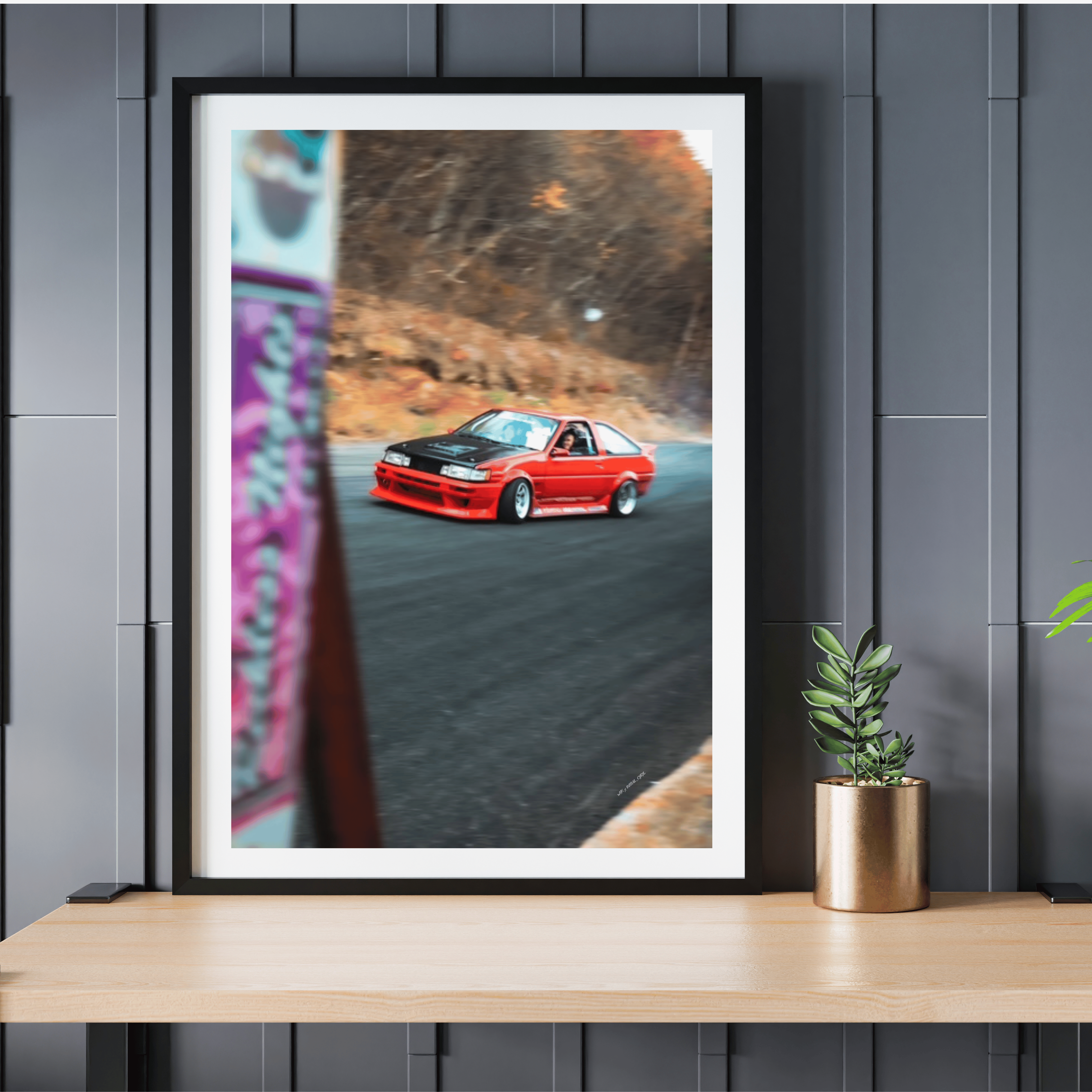 Poster AE86 Ebisu  / WTK x INITIAL_CYRIL