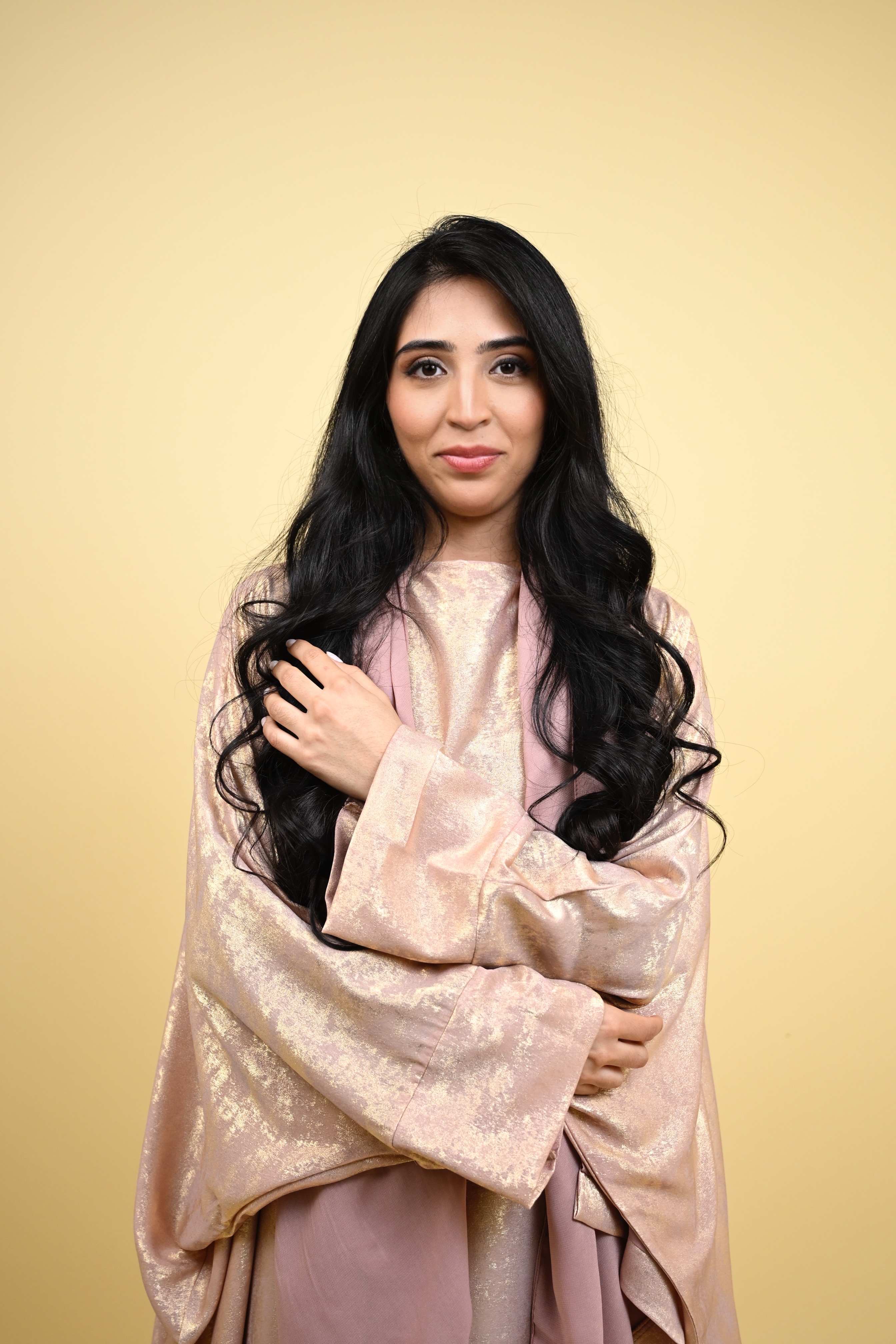 Saba - Foil print Butterfly Abaya 