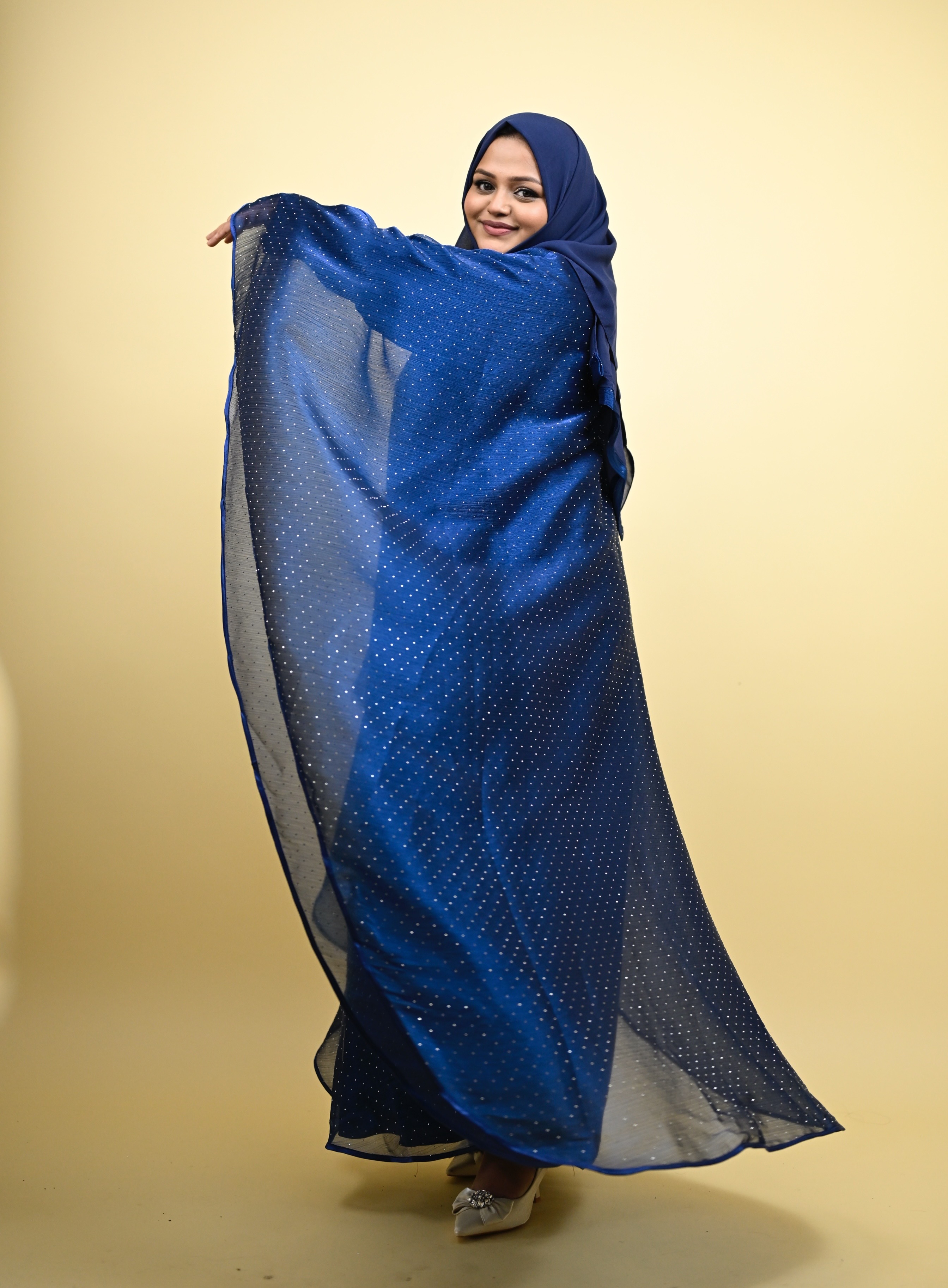 Haya - luxury stardust butterfly Abaya 