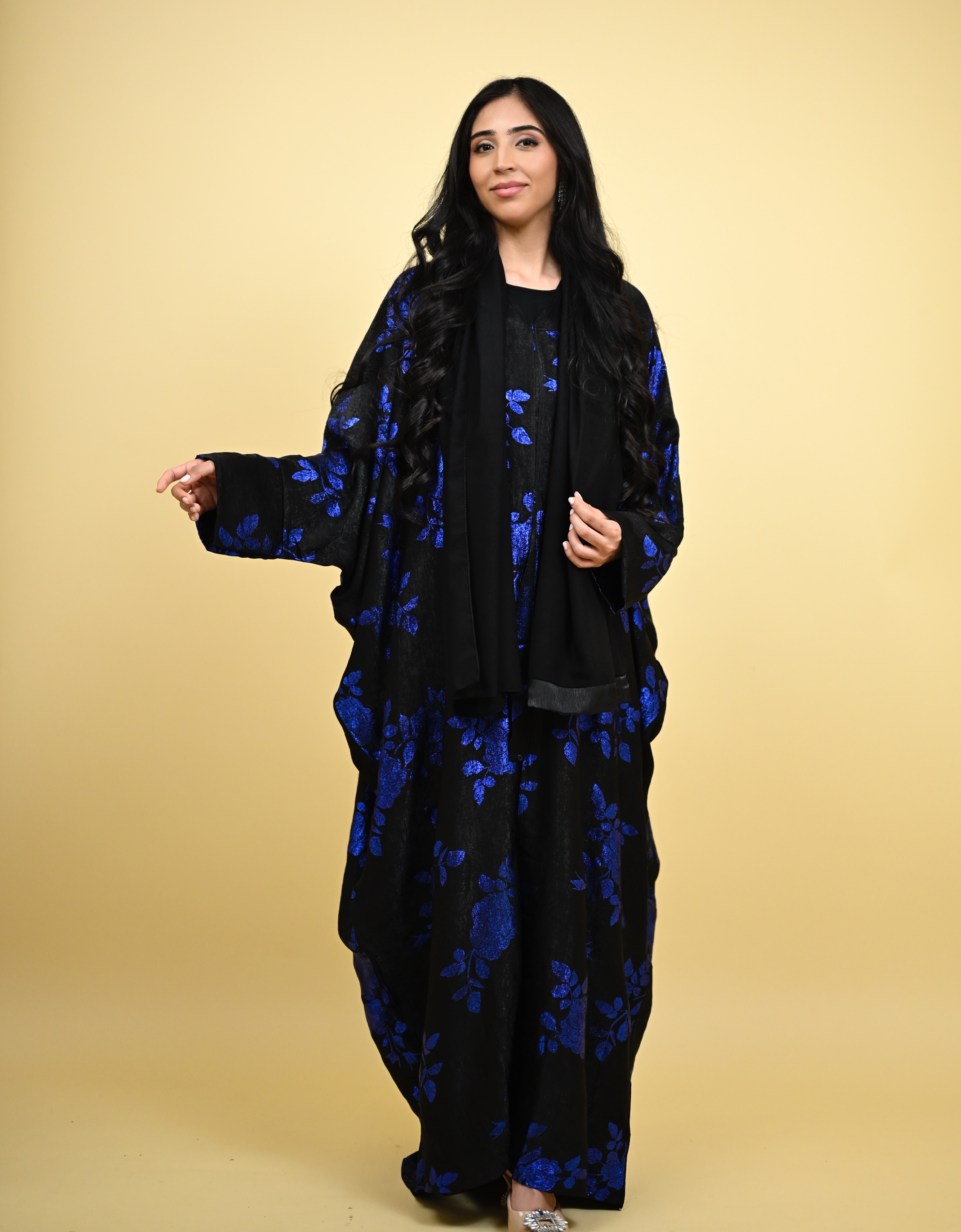 Hadiya- Foil Abaya kaftan 