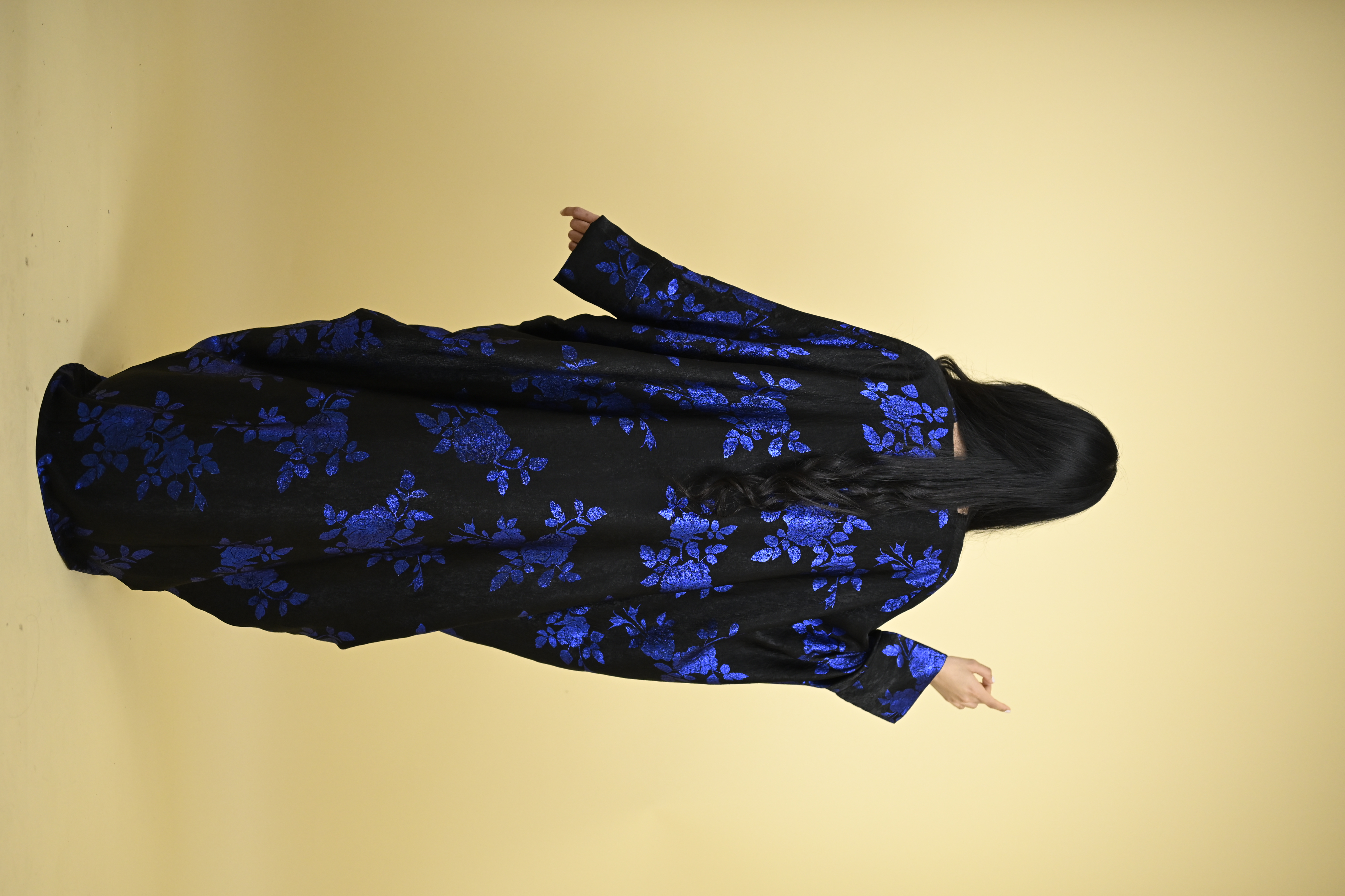 Hadiya- Foil Abaya kaftan 