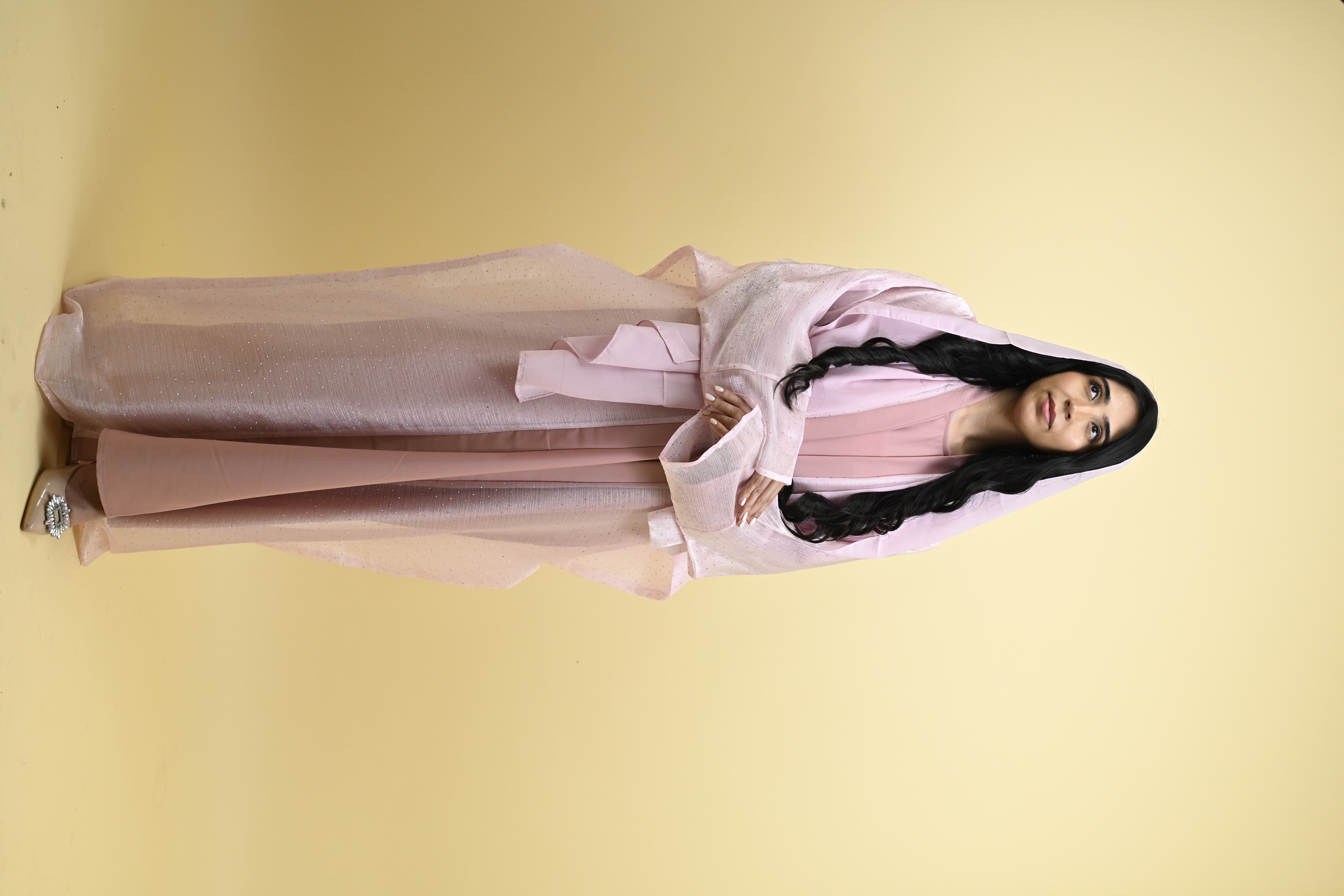 Sana - stardust organza kaftan 