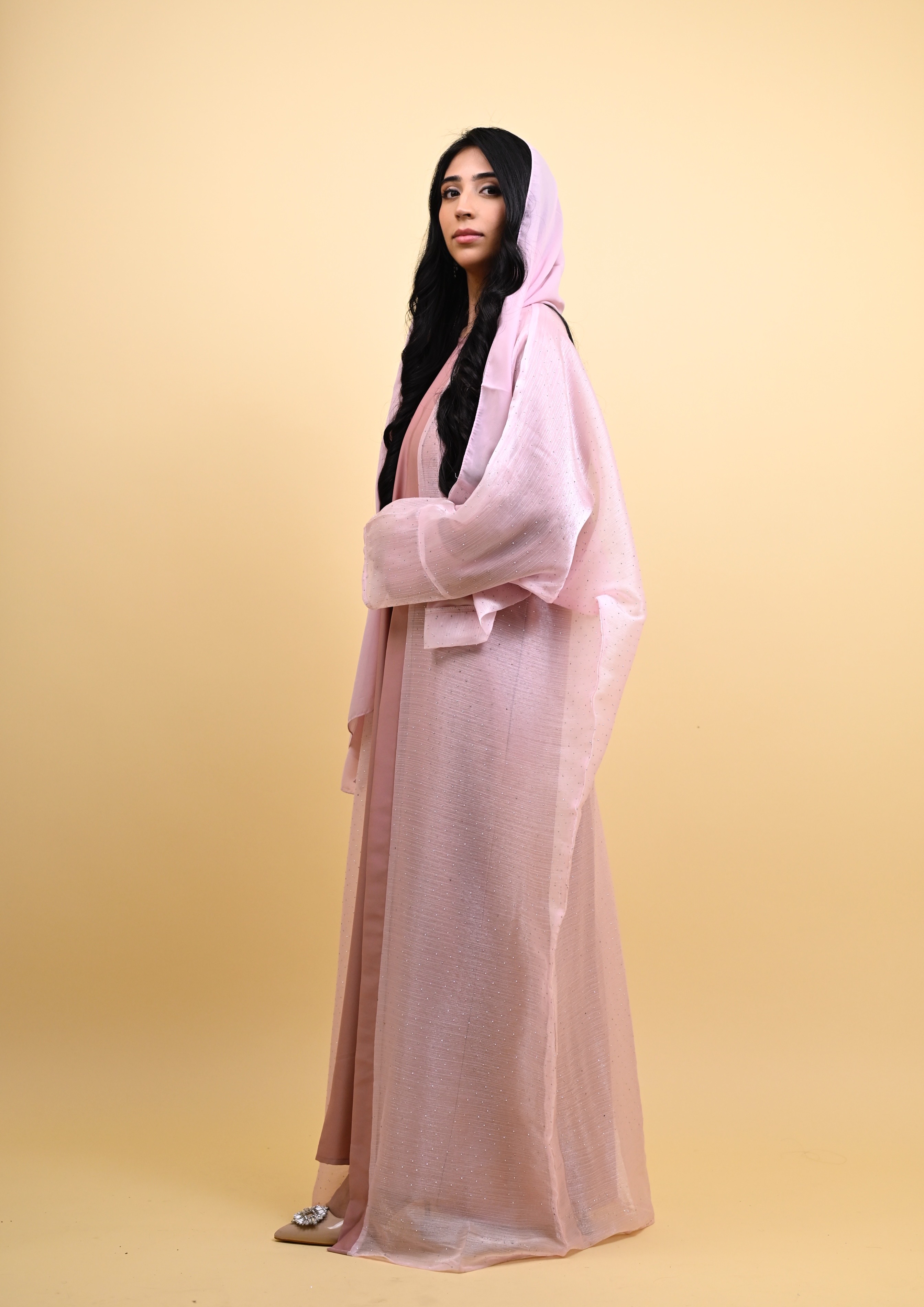 Sana - stardust organza kaftan 