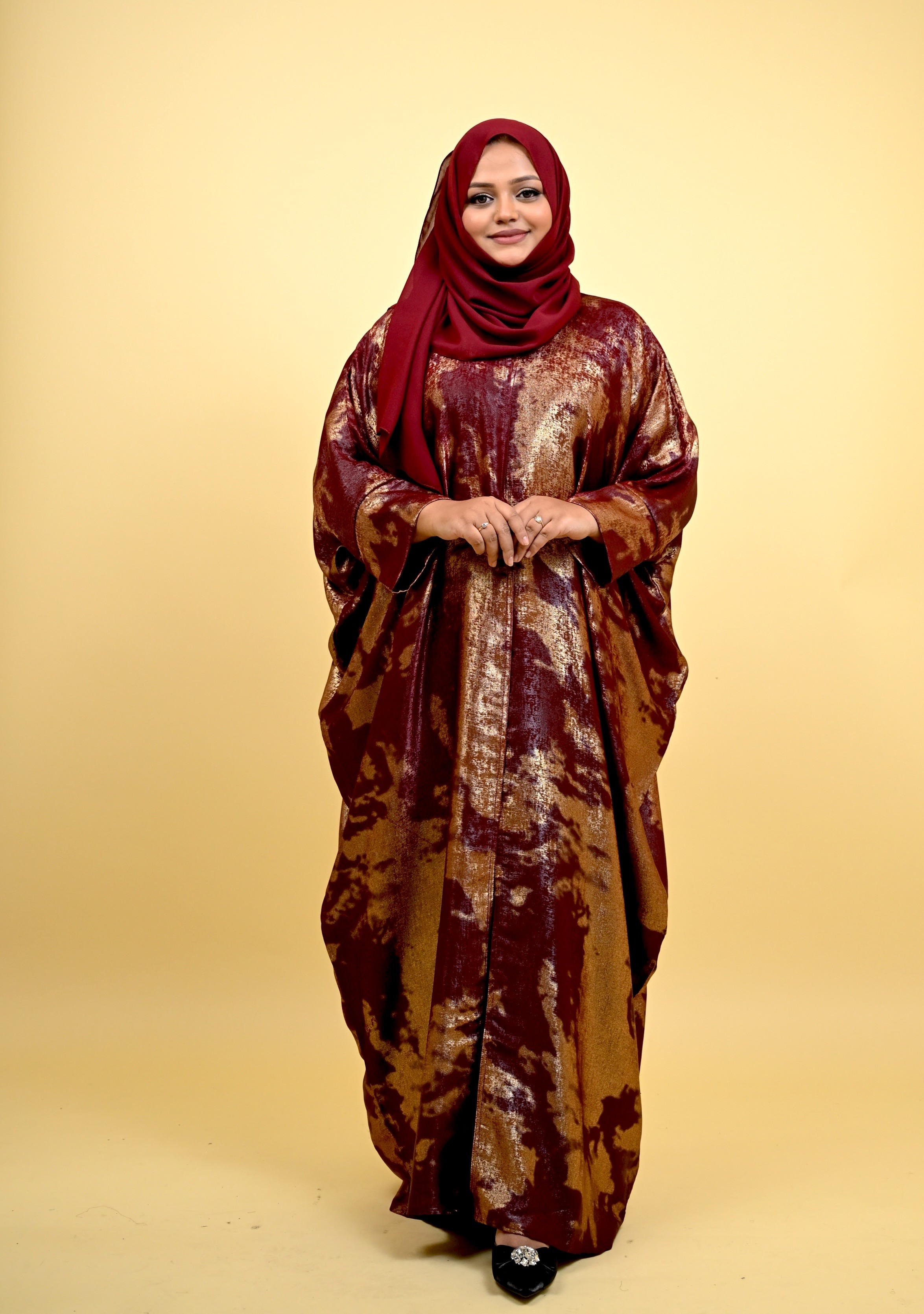 Marah - Foil Abaya kaftan 