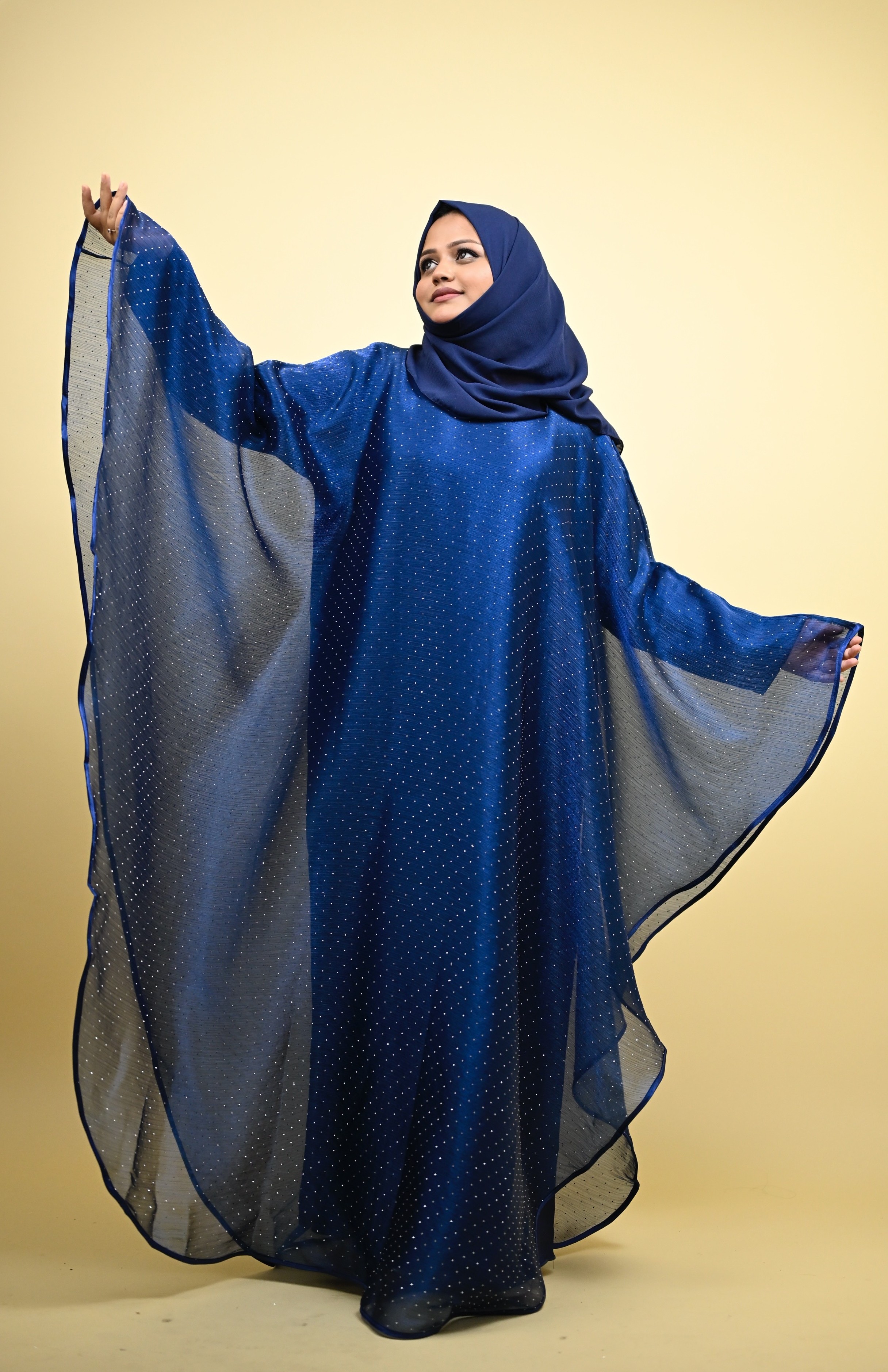Haya - luxury stardust butterfly Abaya 