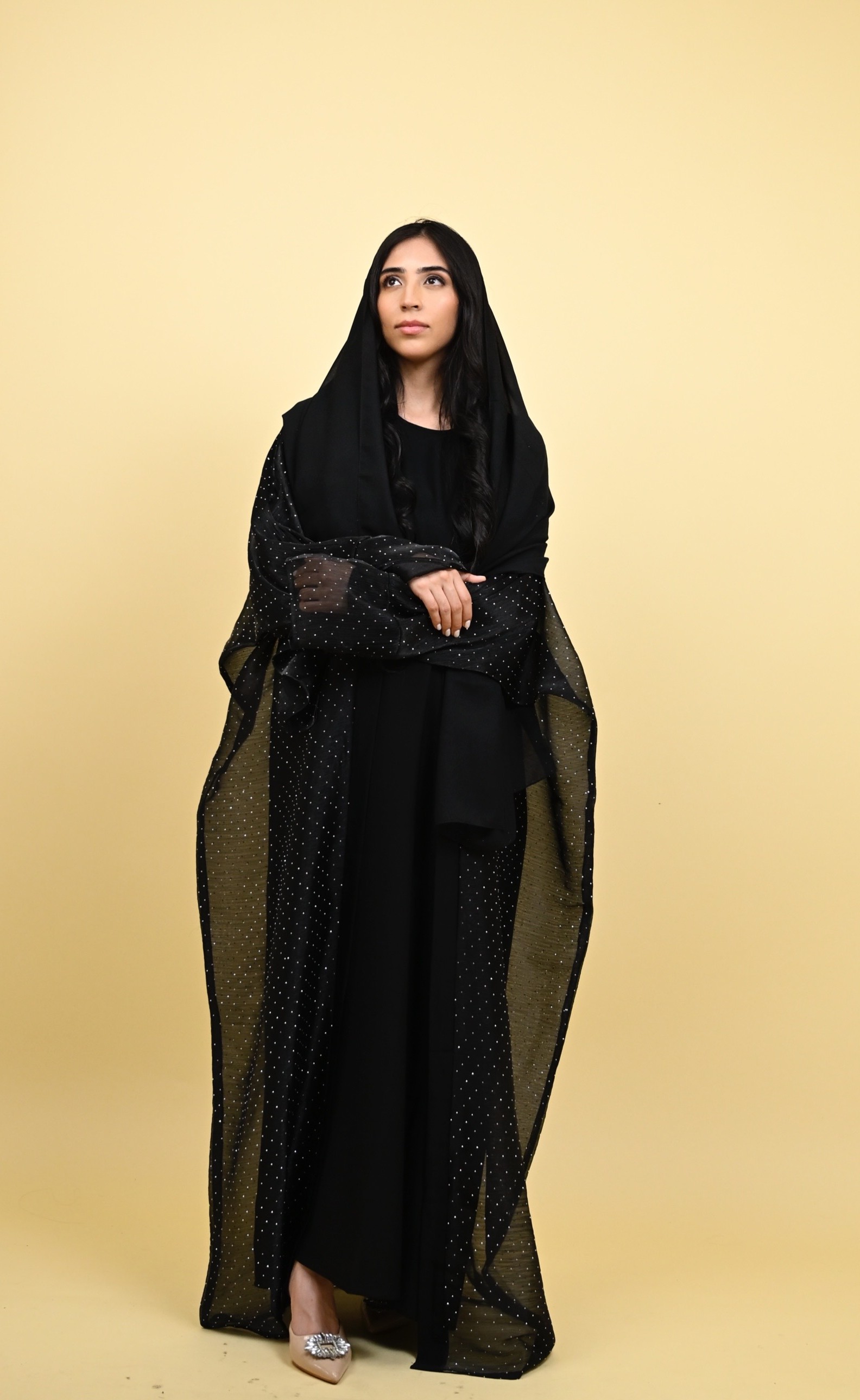Hana - stardust organza kaftan 