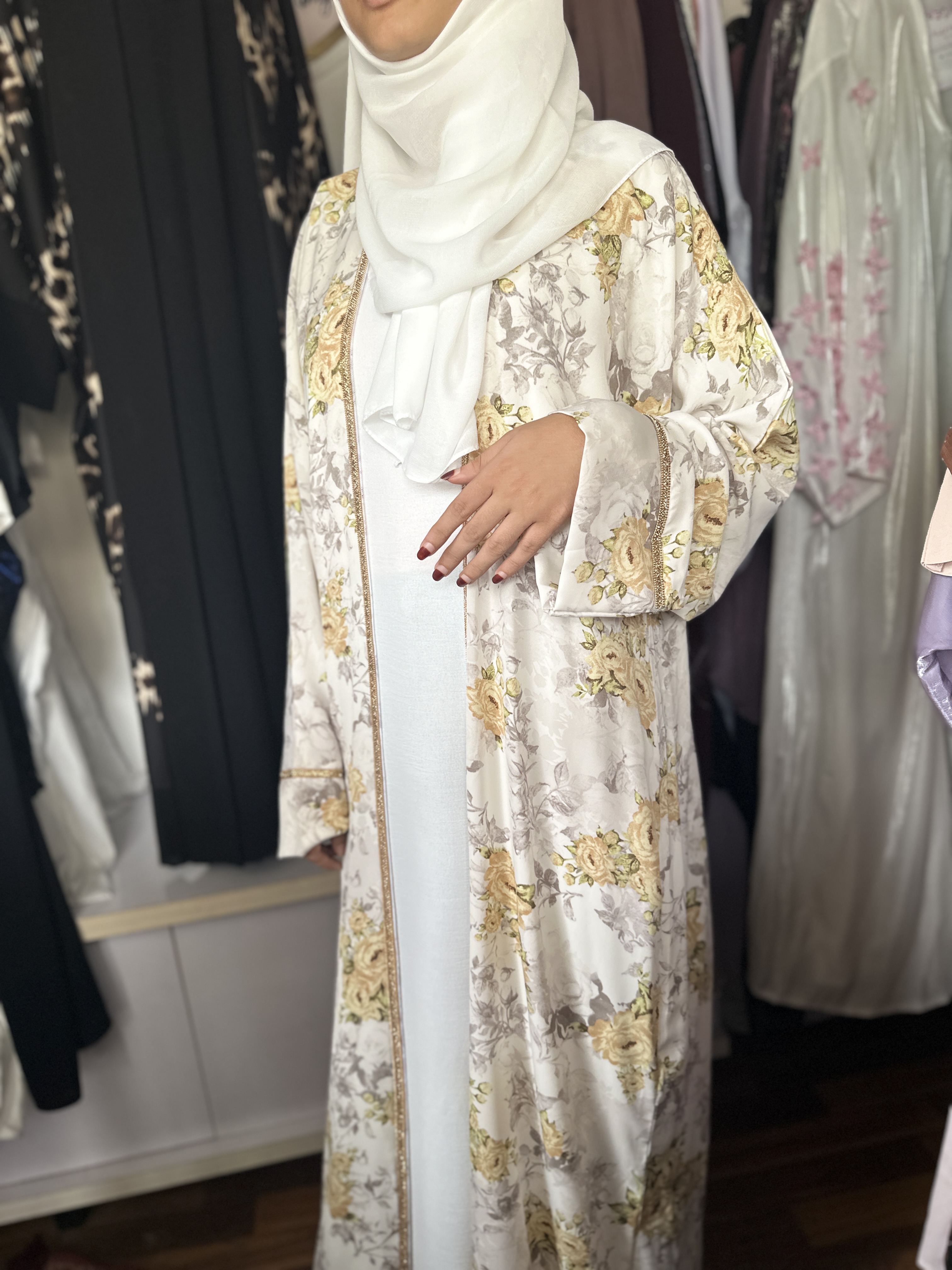 Floral Abaya Set 