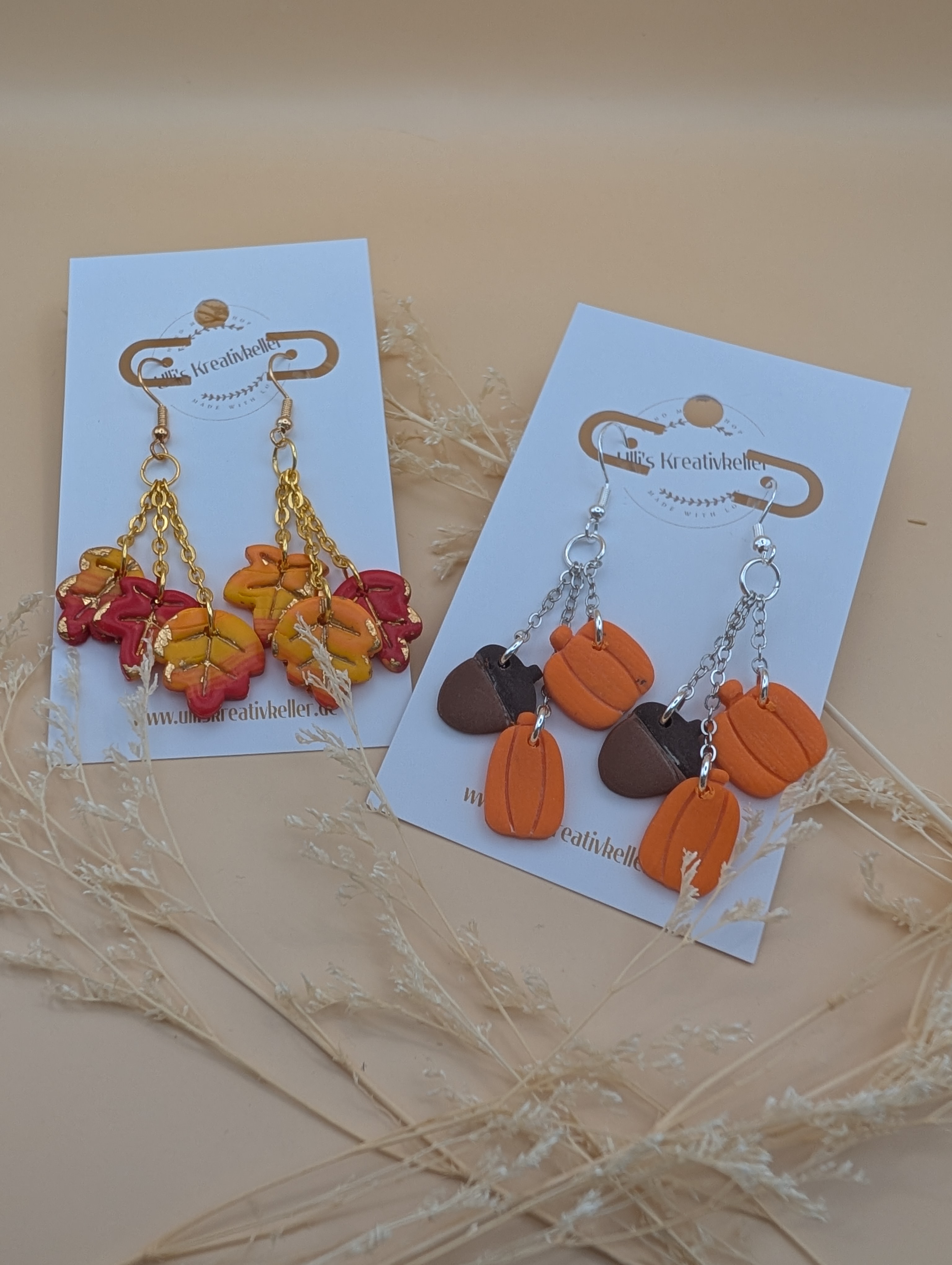 Ohrring falling Autumn