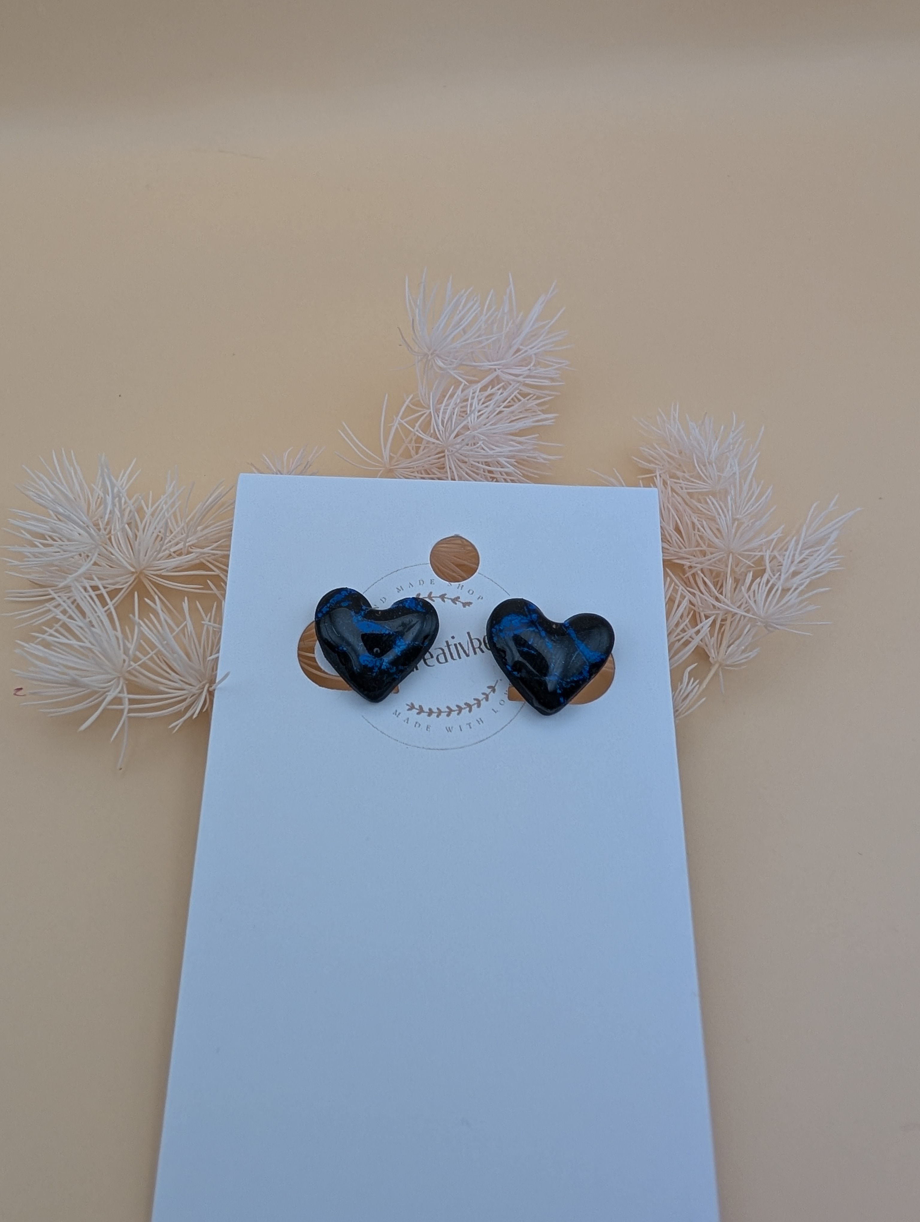 Ohrstecker dark Heart