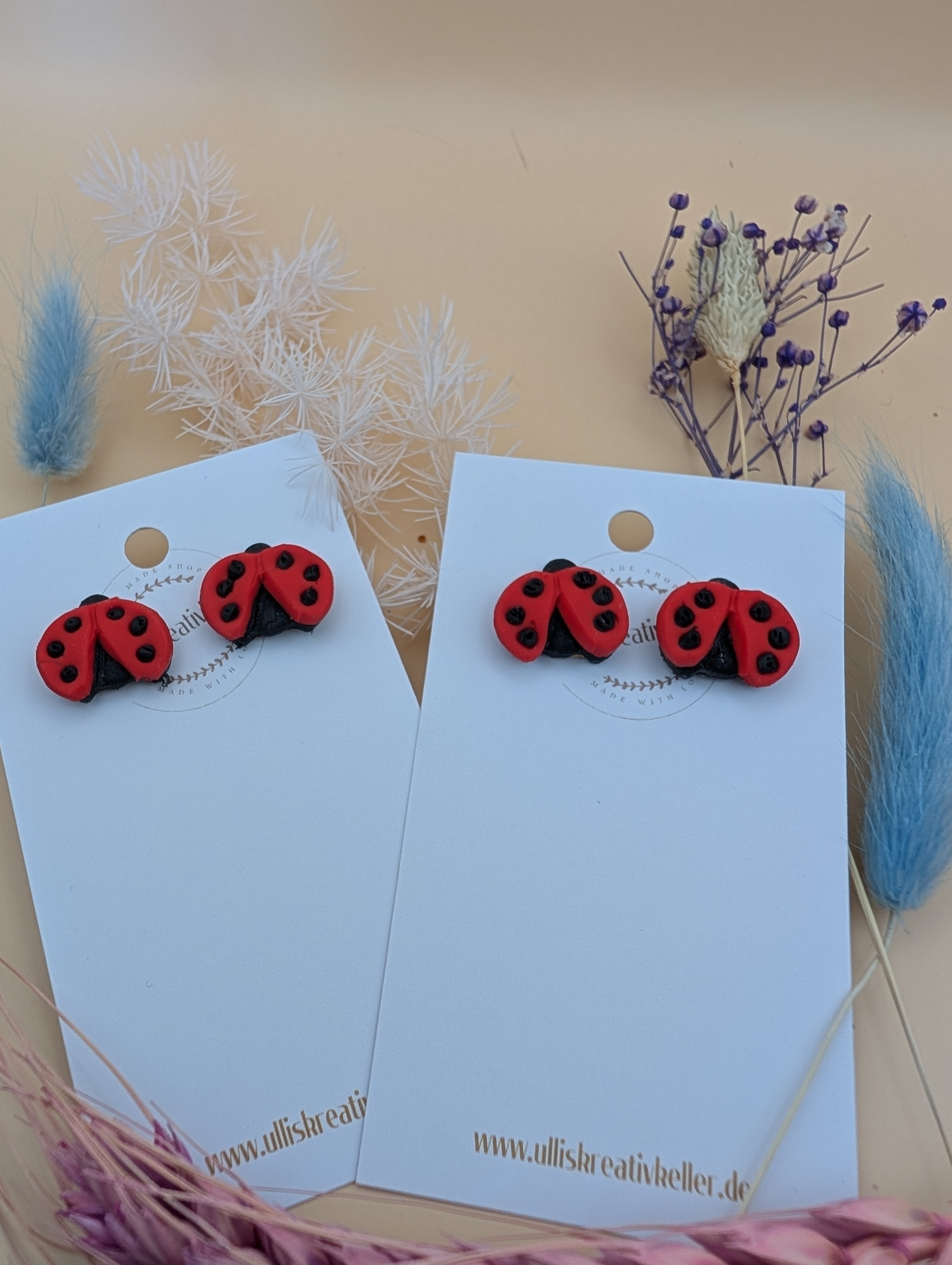 Ohrstecker Marienkäfer