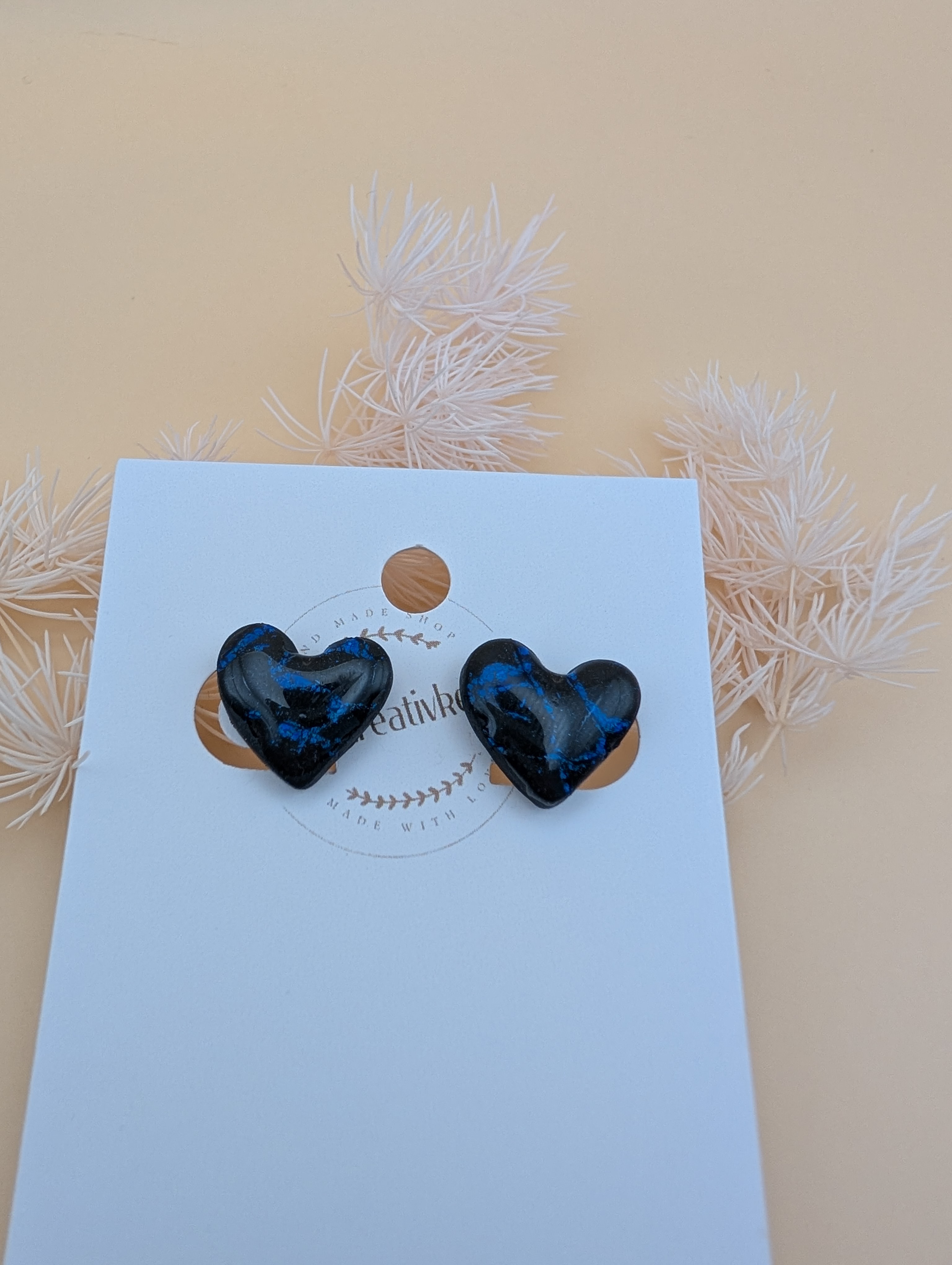 Ohrstecker dark Heart