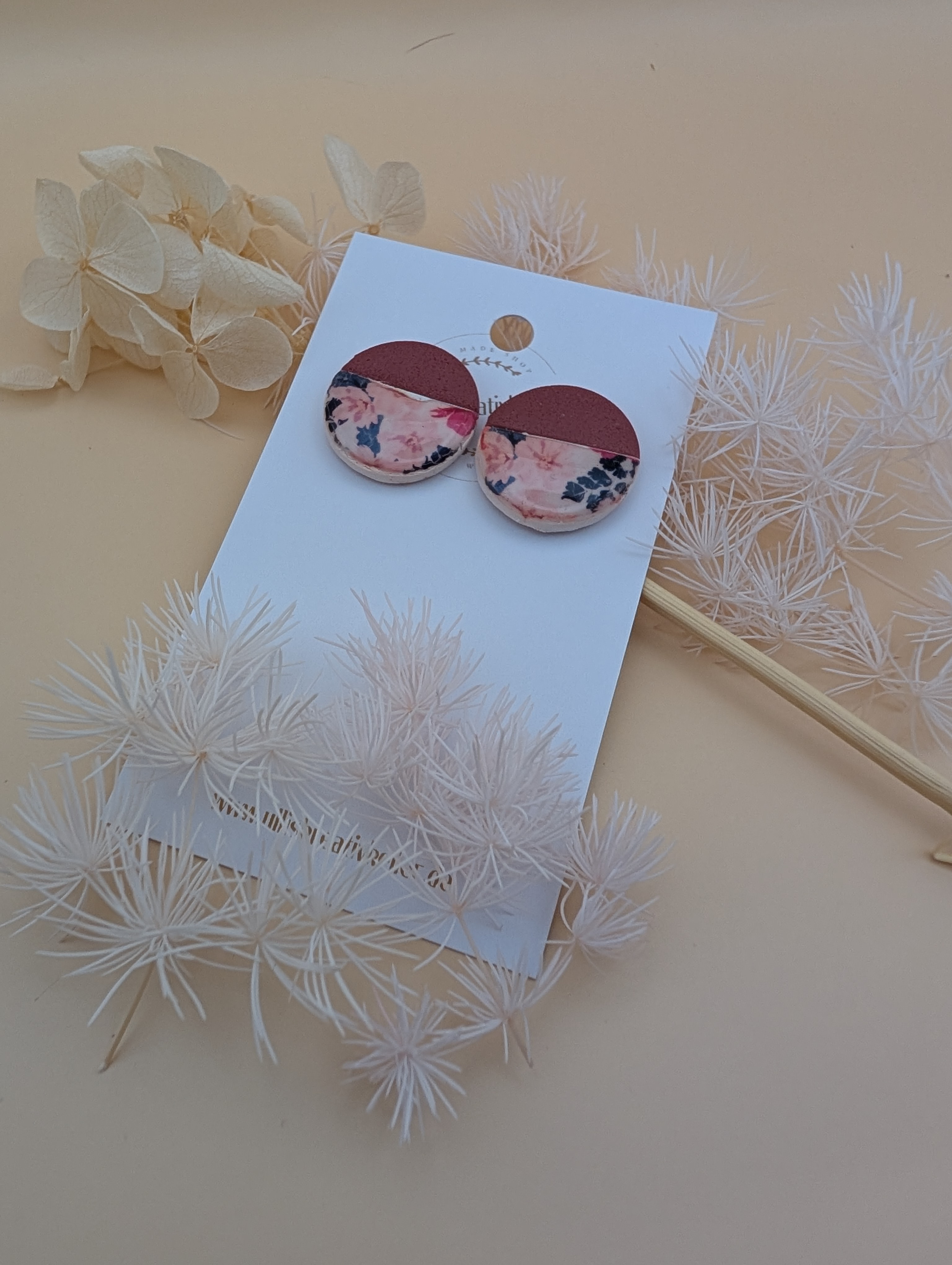 Ohrstecker - Florales Muster