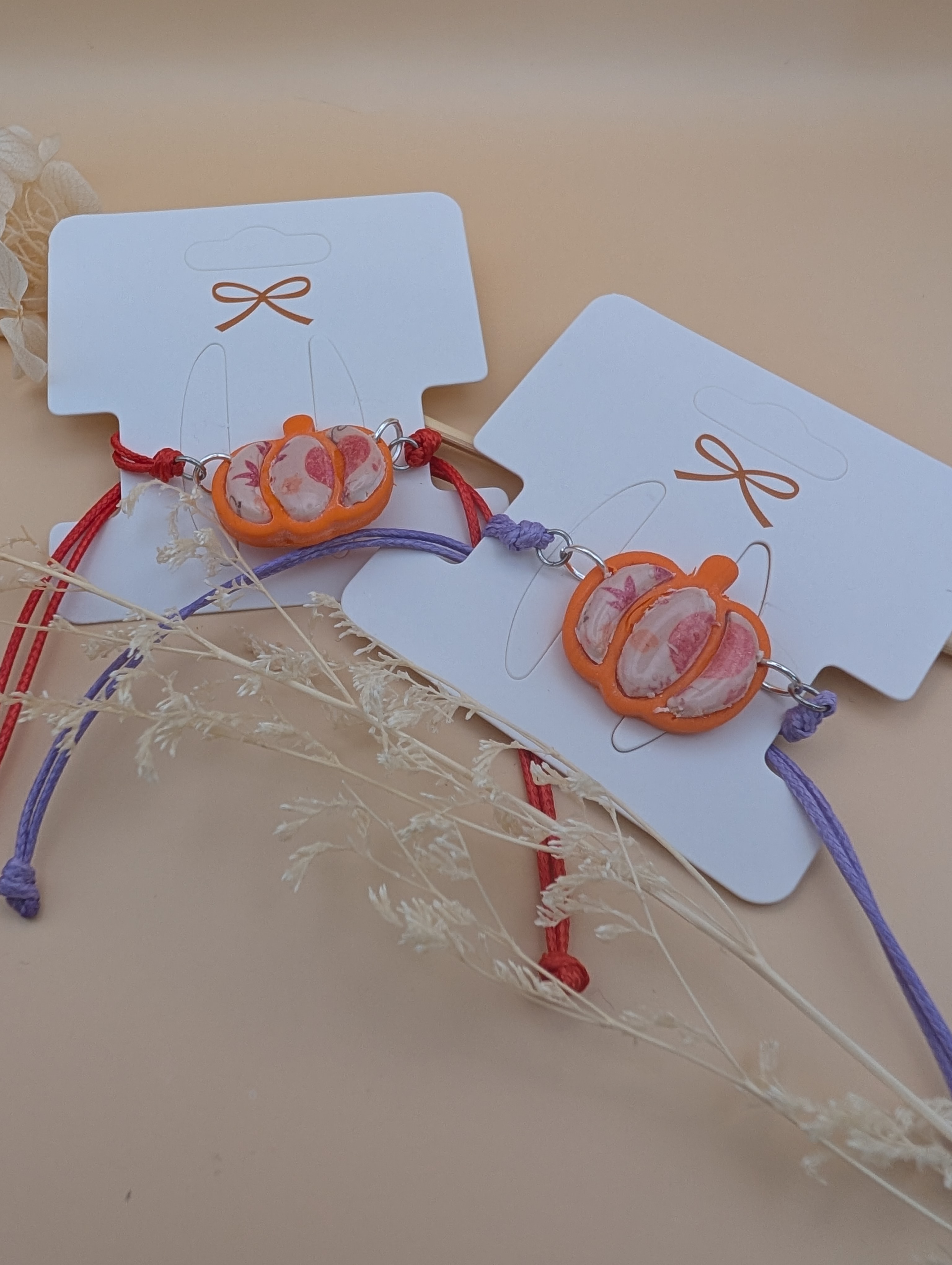 Armband Herbst-Kürbis