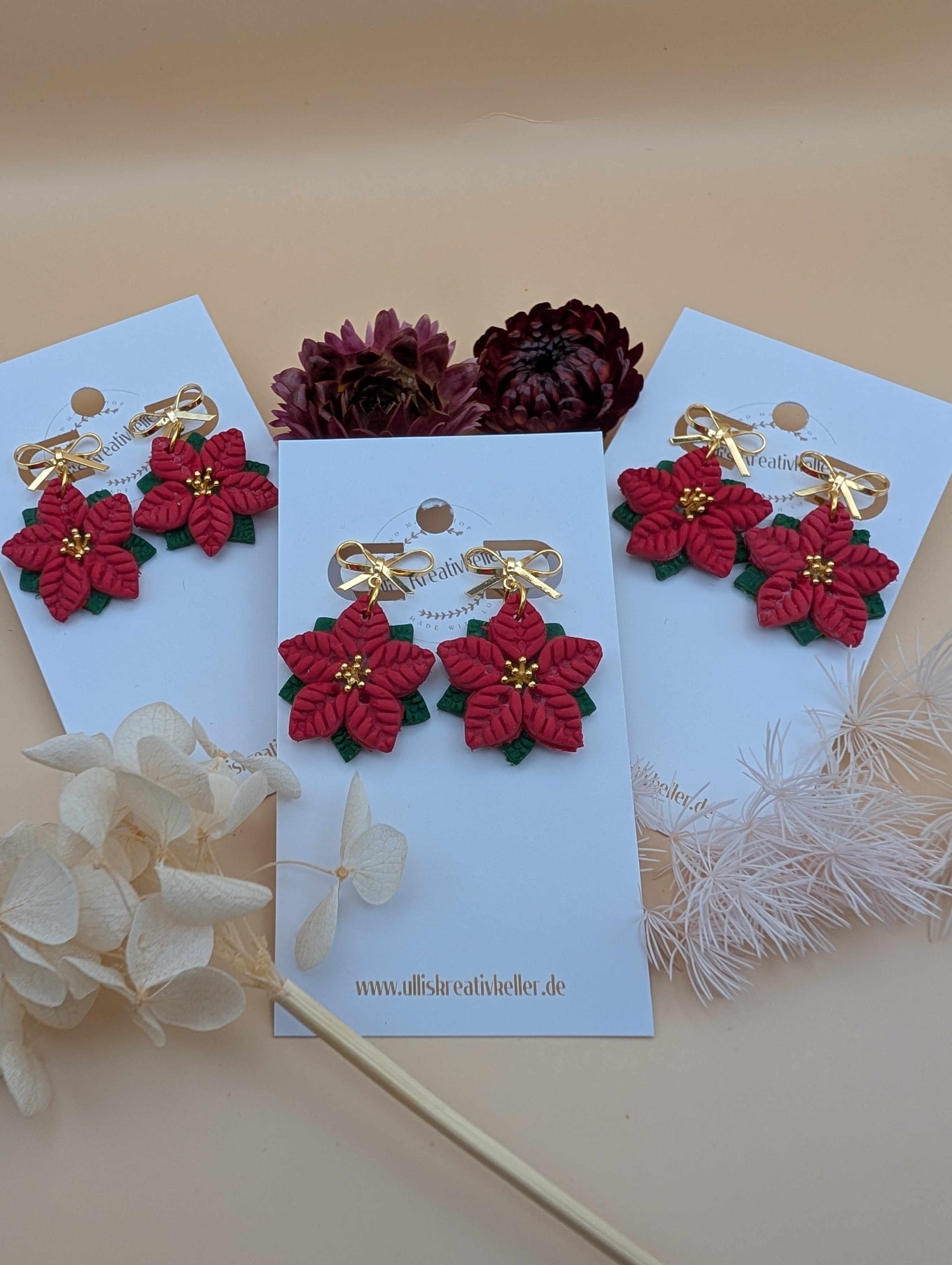 Ohrring Weihnachtsstern