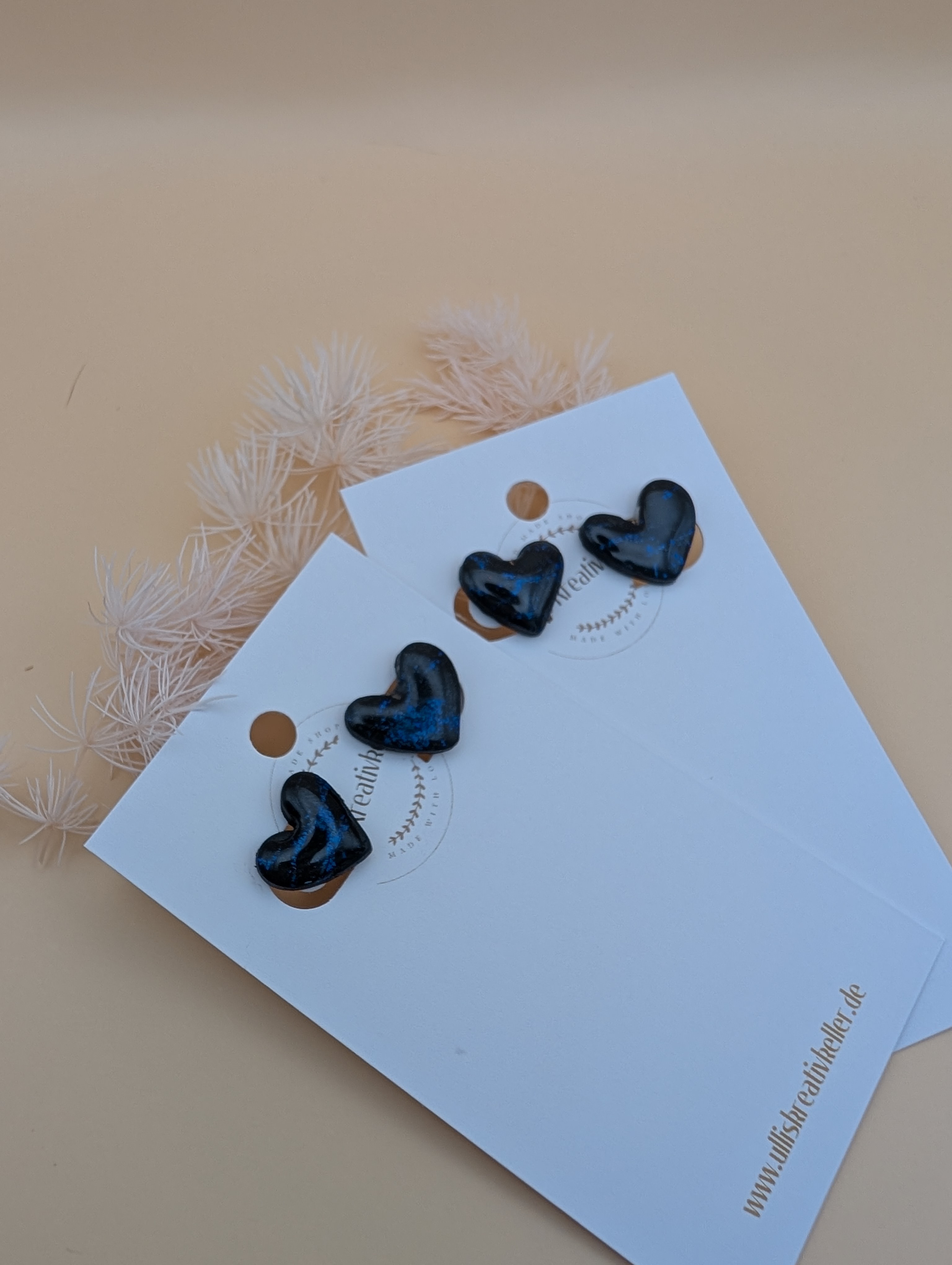 Ohrstecker dark Heart