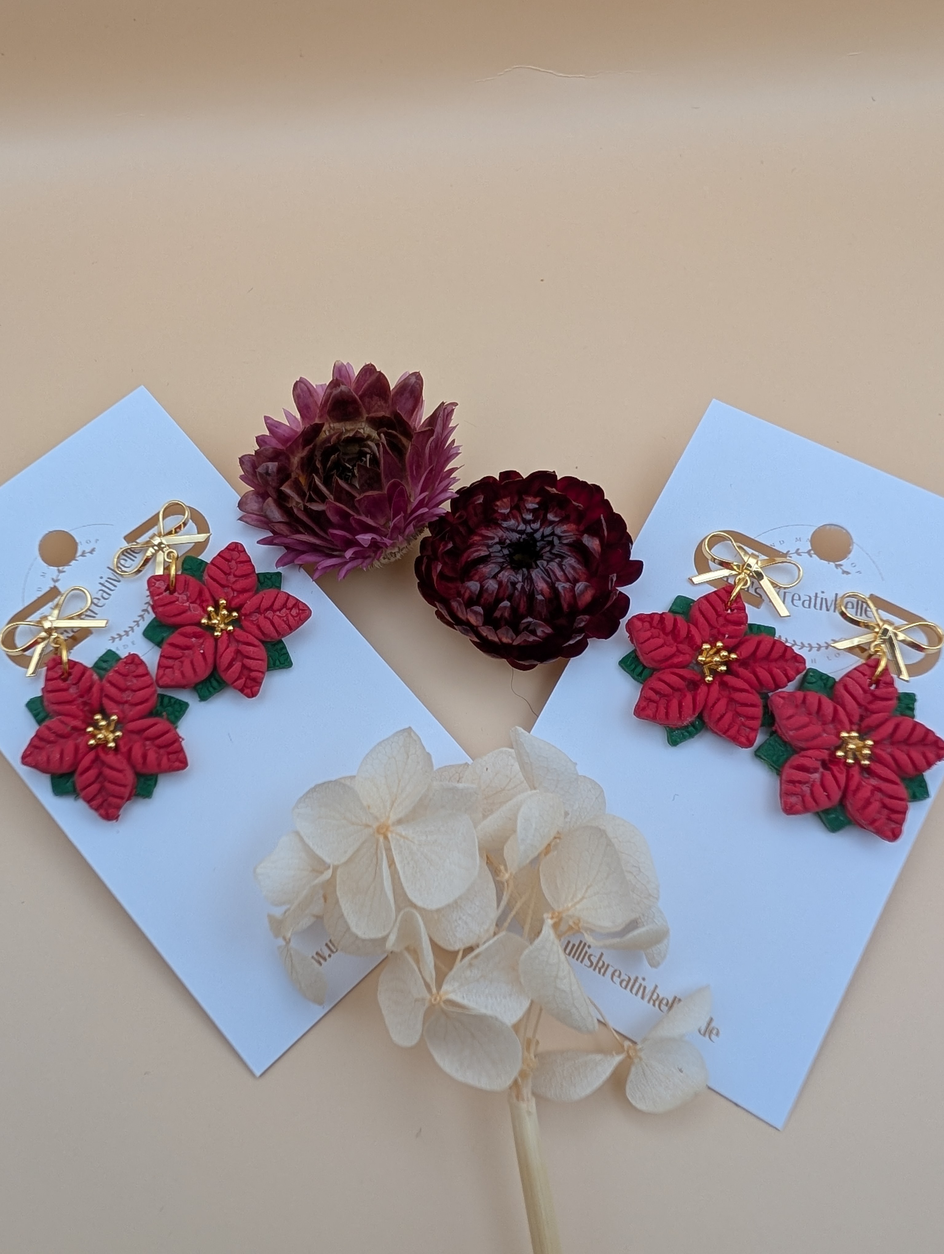 Ohrring Weihnachtsstern