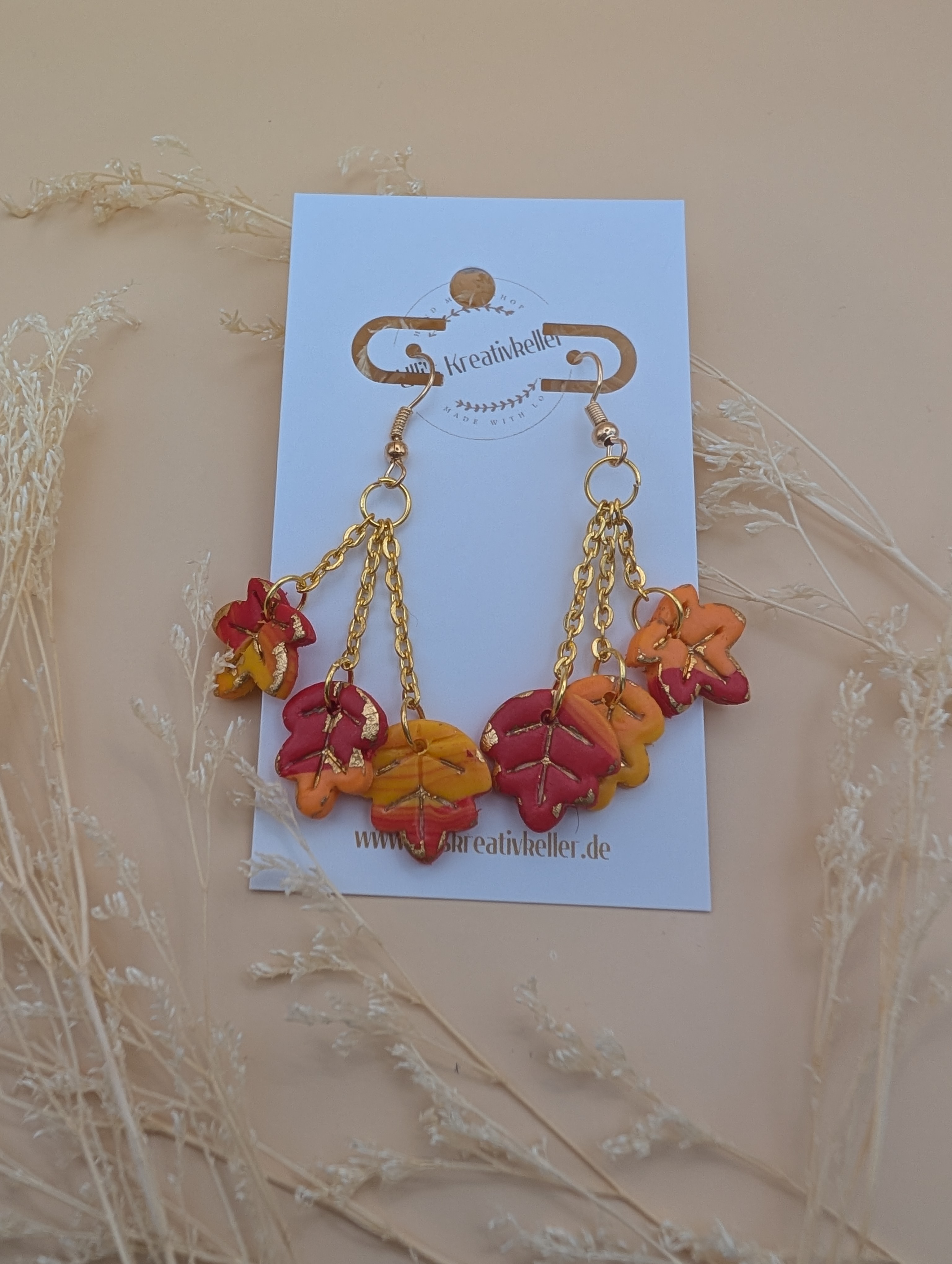 Ohrring falling Autumn