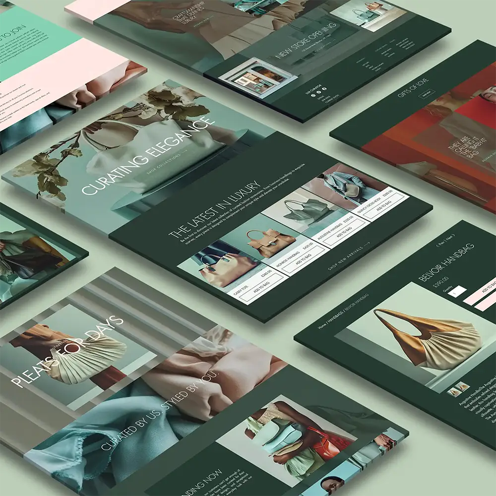 Lux Curator . Wix Website Template for Fashion, Lifestyle, Accesories