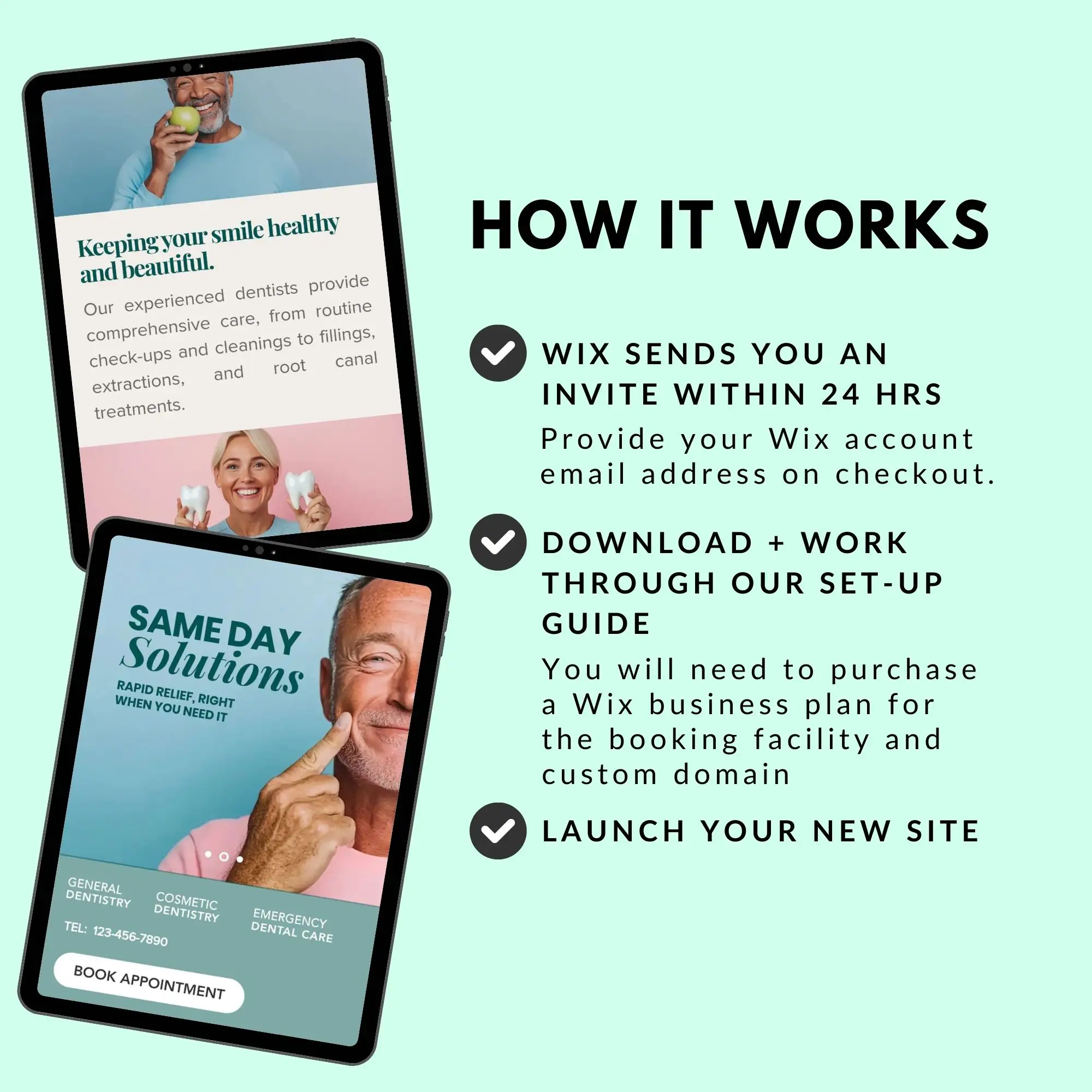 The Clinic . Wix Template for Wellness Healing Practitioners, Therapists and Teachers