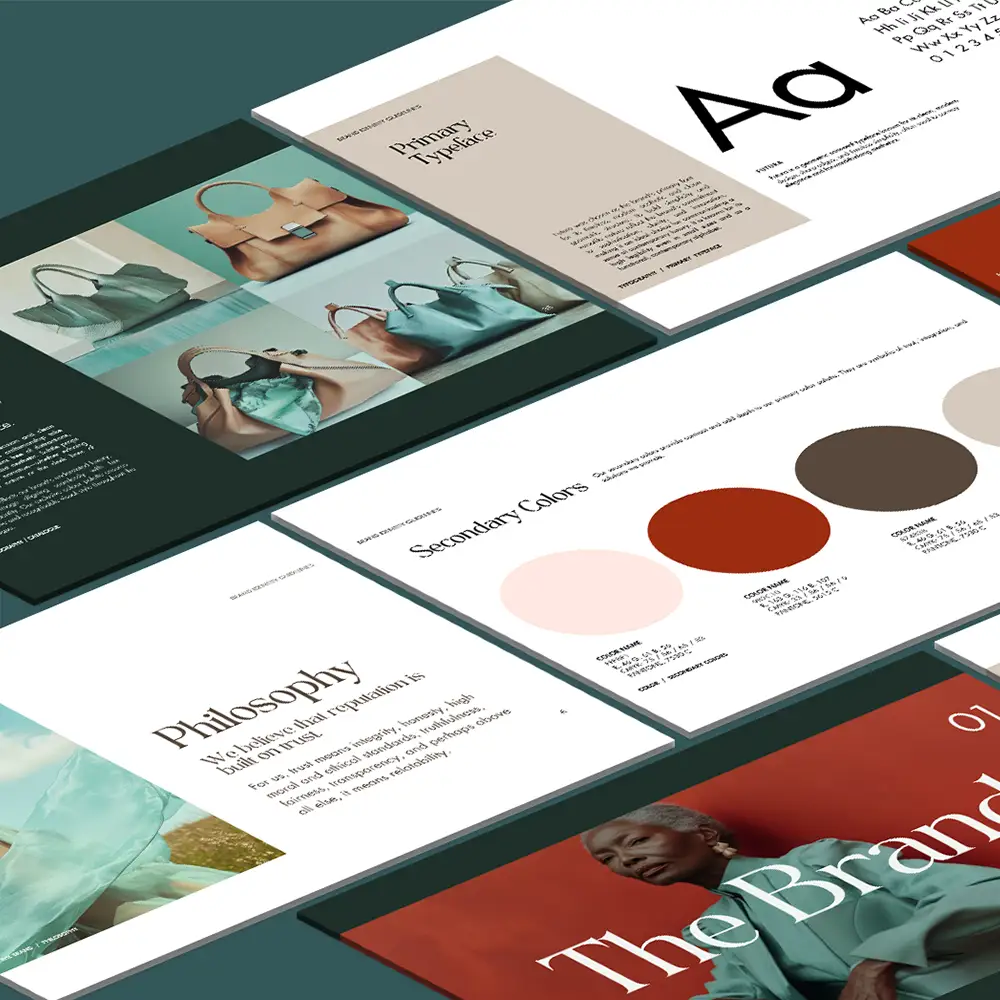 Lux Curator Luxury Brand Identity Guide . Canva Template