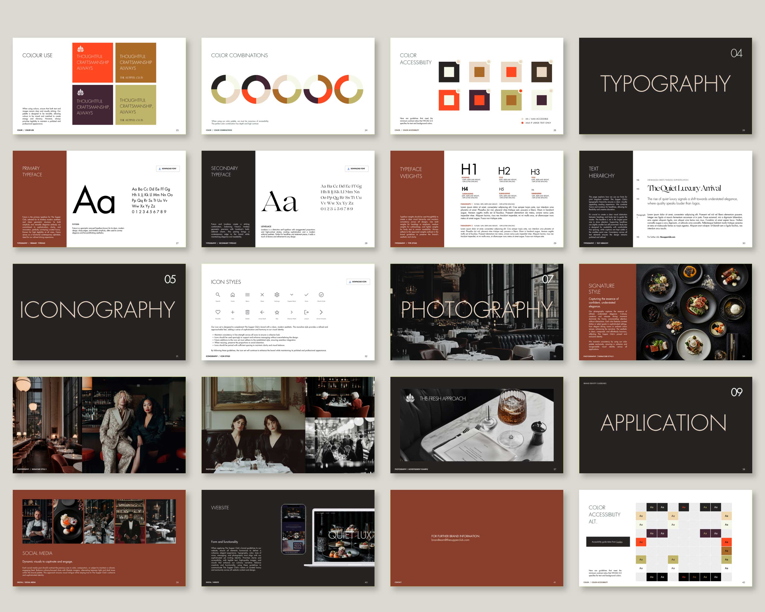 Supper Luxury Brand Identity Guidelines . Canva Template