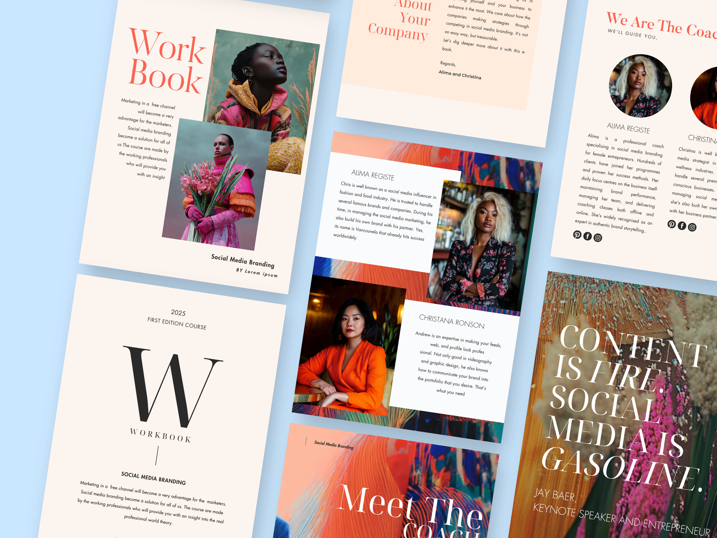 Workbook . Canva Template for Course Creators Digital Coaching Guide Strategy 