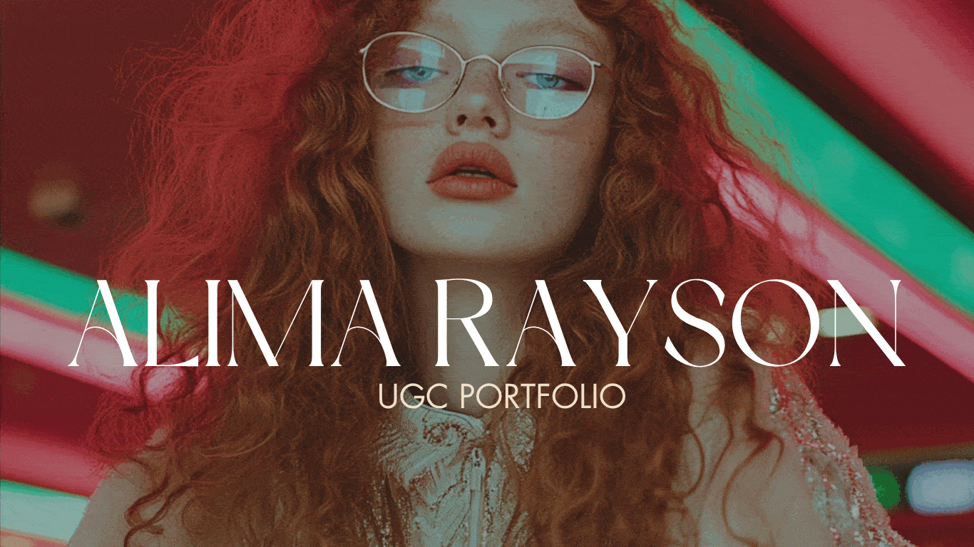 Creative Influencer Freelance UGC Portfolio Proposal Canva Template 