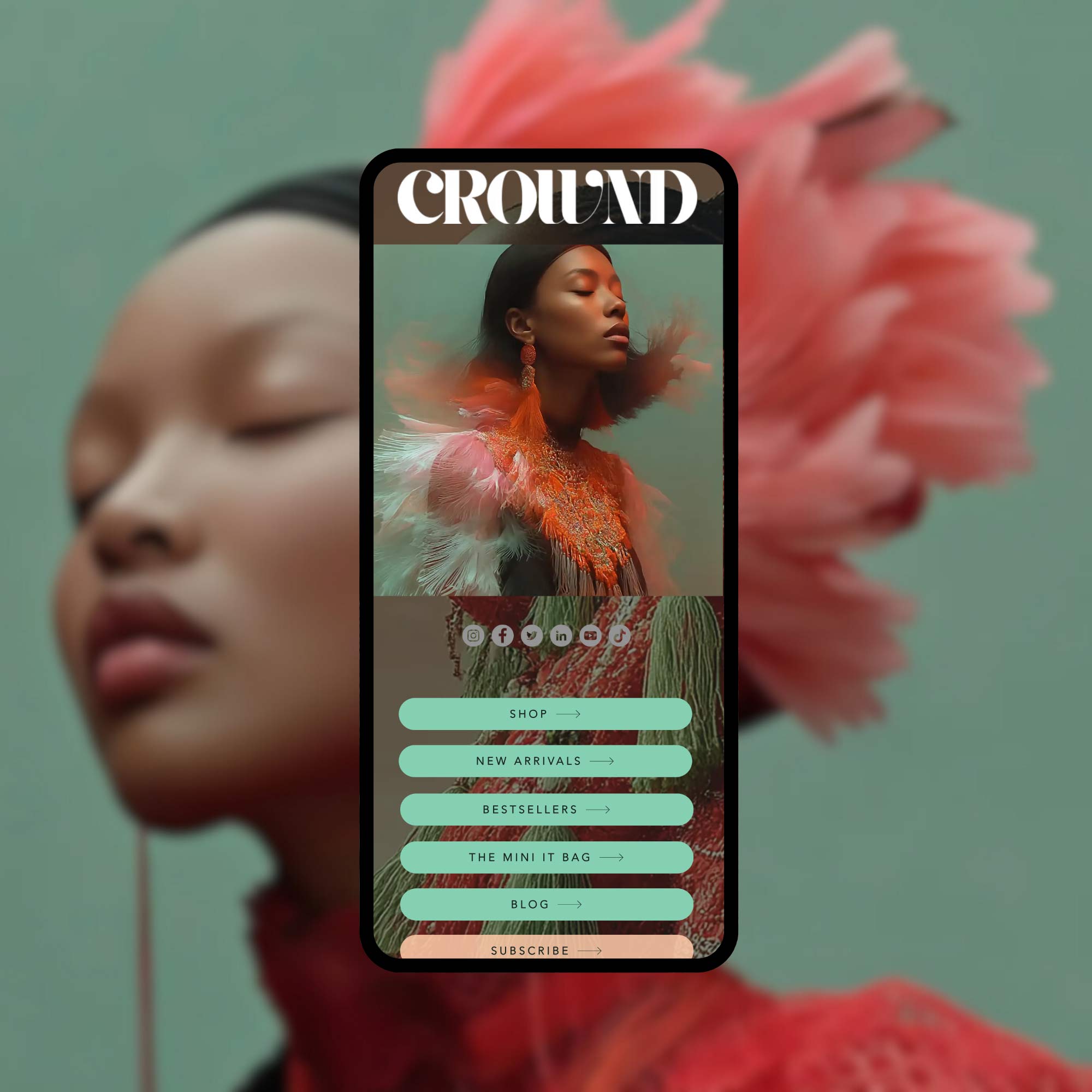 Crownd  .  Wix Template: Boutique Store for Luxury Goods, Fashion, Accessories