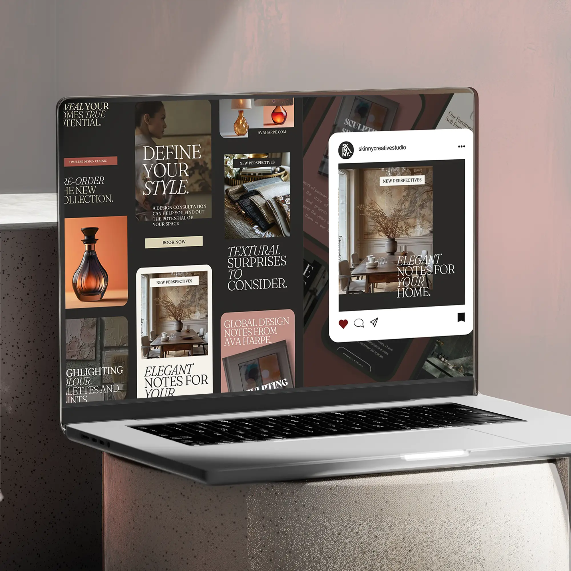 The Ava . Canva Social Media Template Set