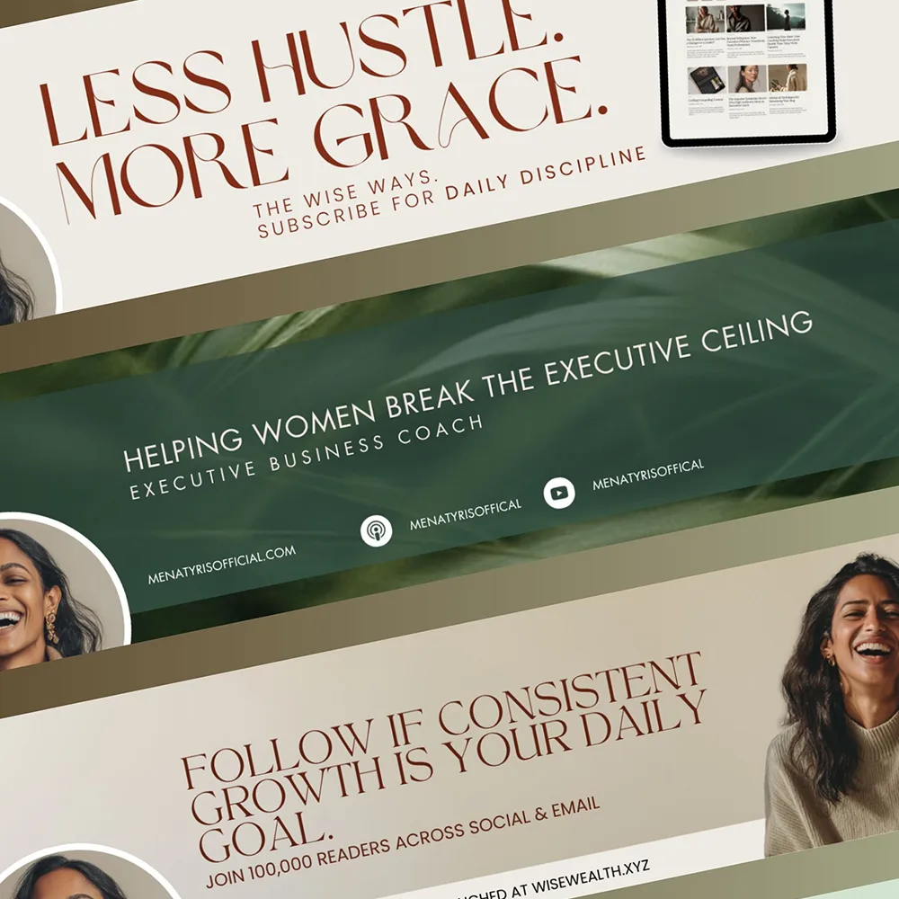 Linked Banner Set Canva Templateet