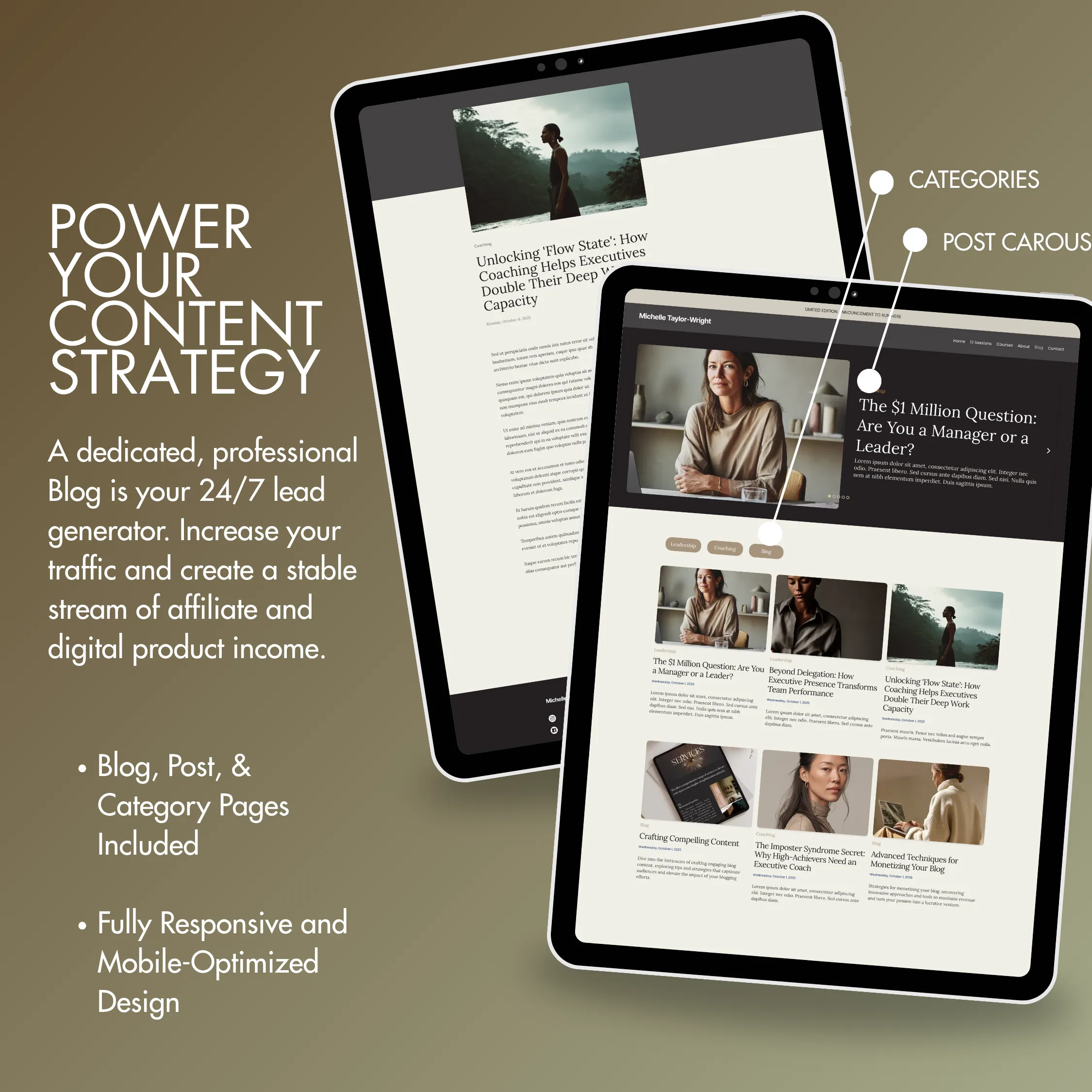 Systeme.io Website + Blog with Bonus Booking and Sales Funnel