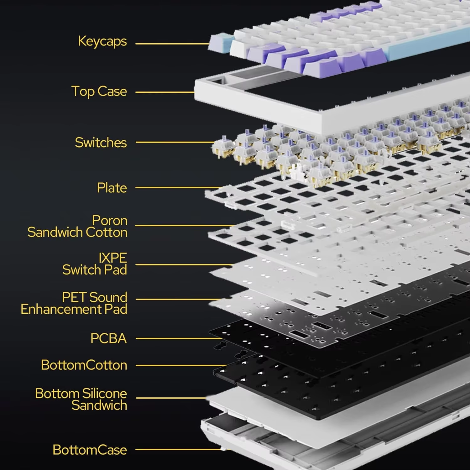 (AOW - Website Category) Ajazz AK820 Pro Gaming Mechanical Keyboard