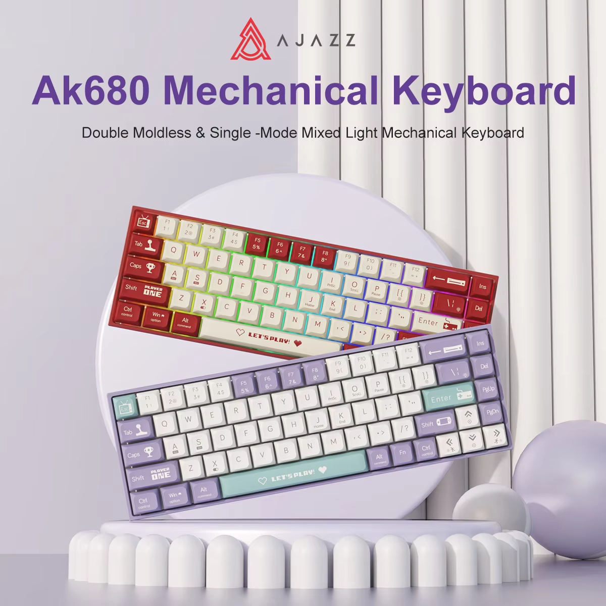 (AOW - Website Categroy) AJAZZ AK680 Gaming Mechanical Keyboard