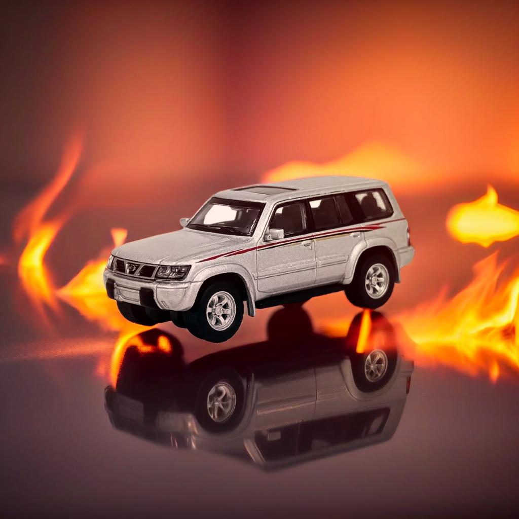 (AOW - Website Categroy) 1:64 Scale Nissan Patrol 1998 Y61 Car Model  | Diecast SUV Model Car