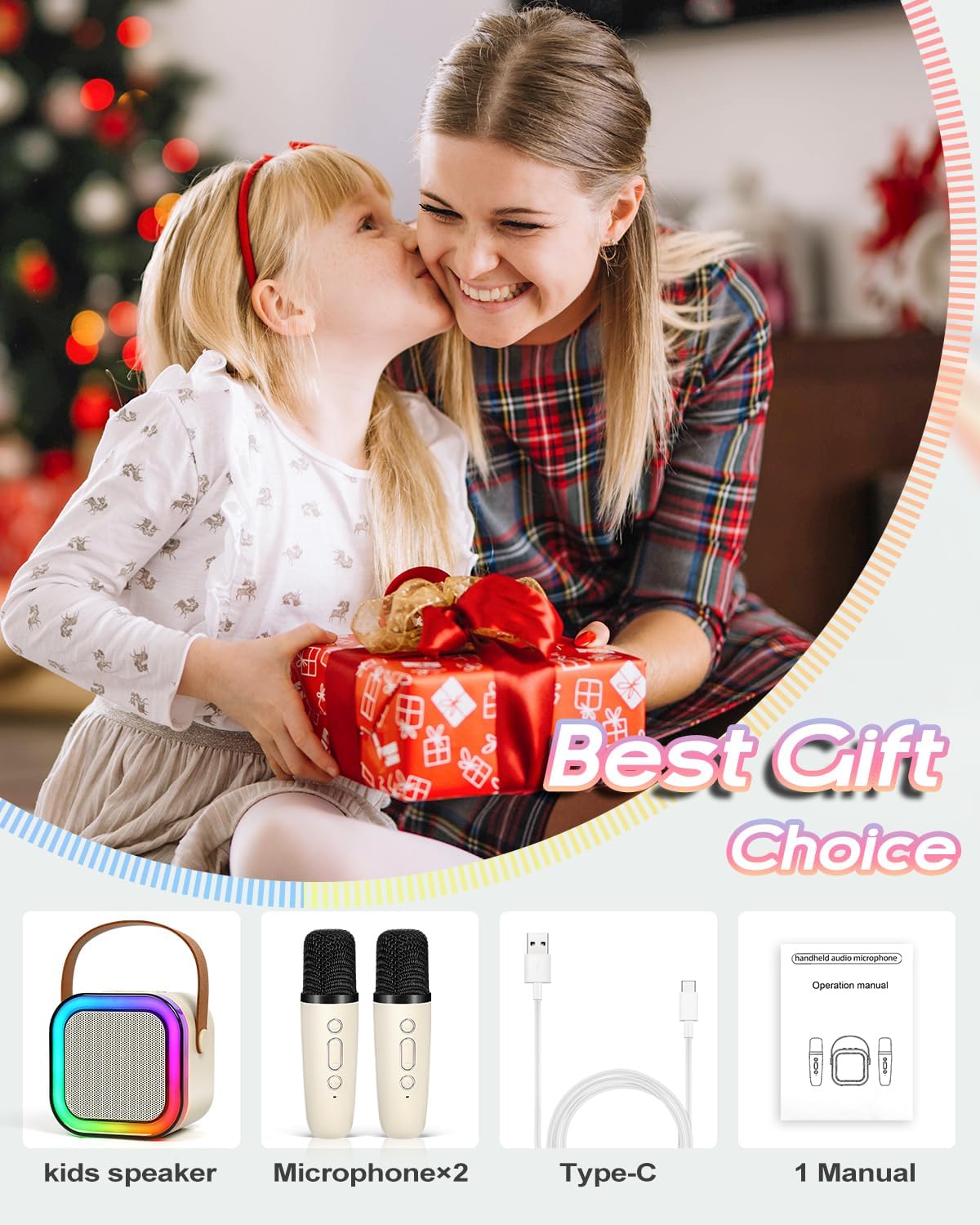 Portable Karaoke Microphone and Speaker Set