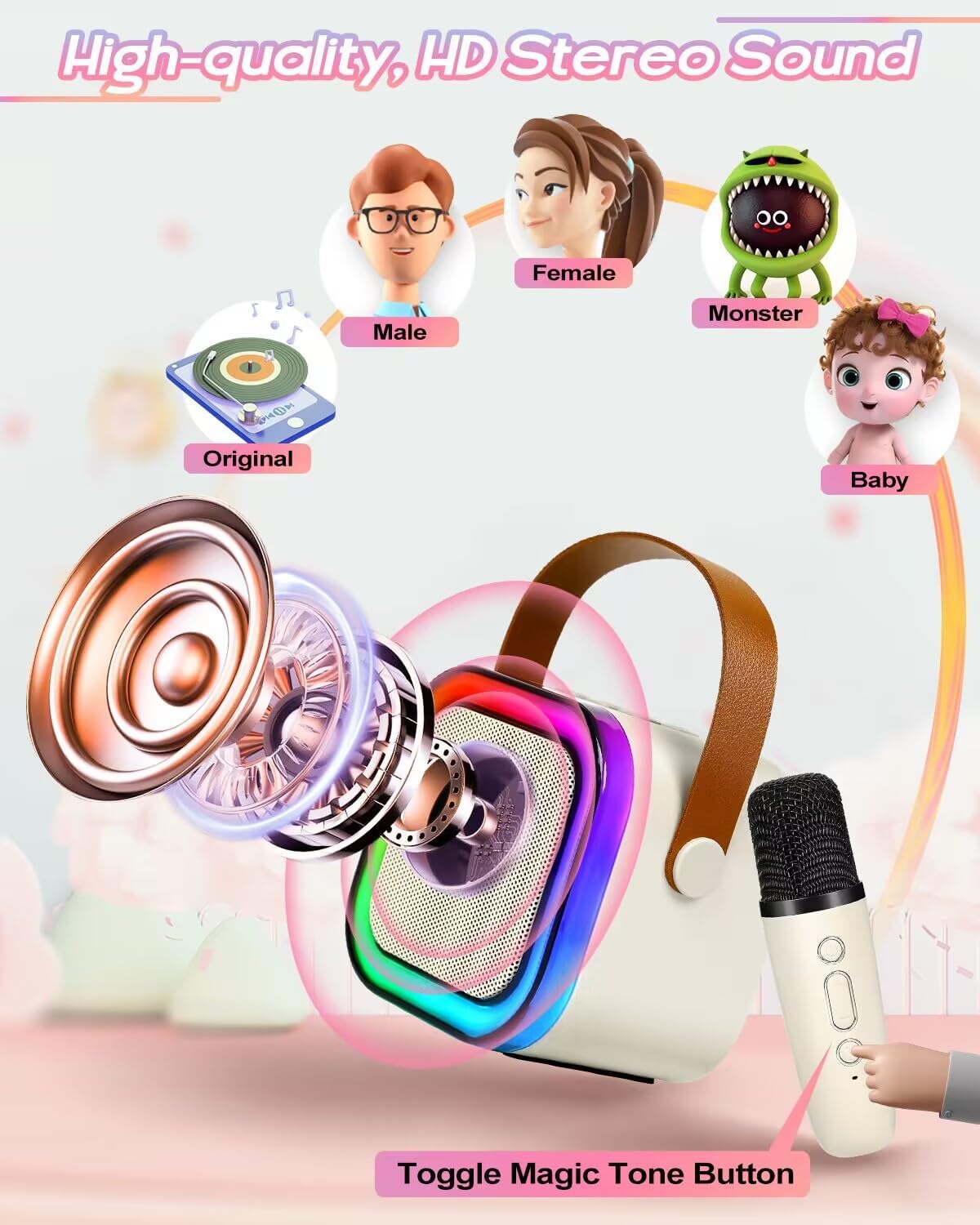 Portable Karaoke Microphone and Speaker Set