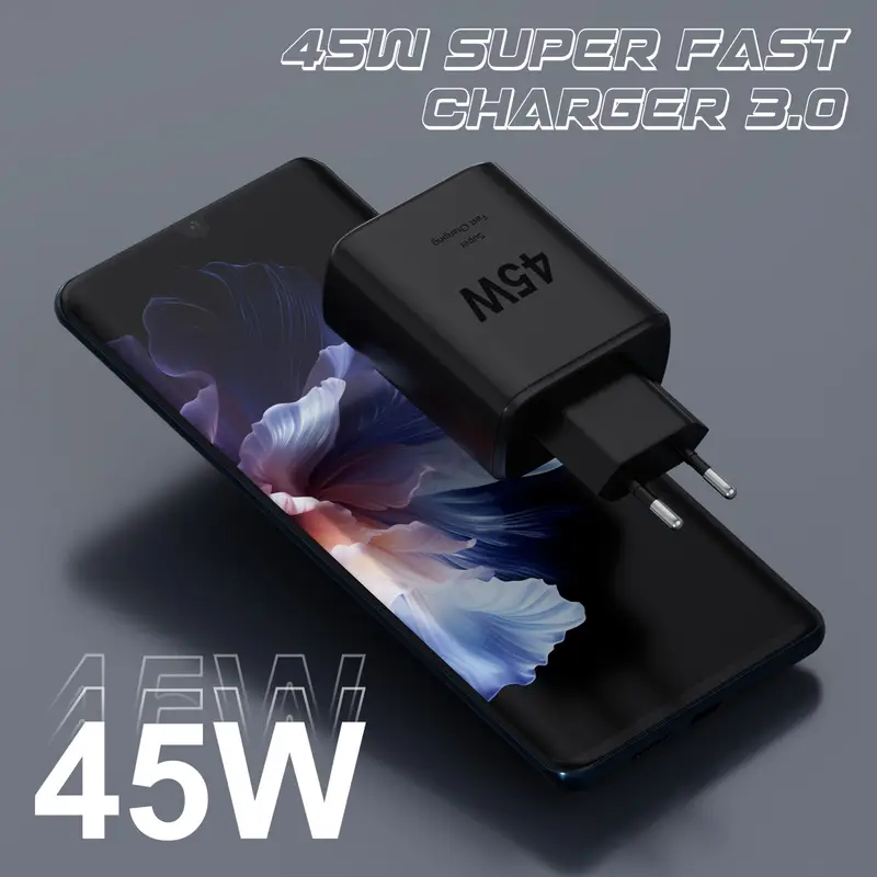 Super Fast Charger 45W Type C with 6ft Cable