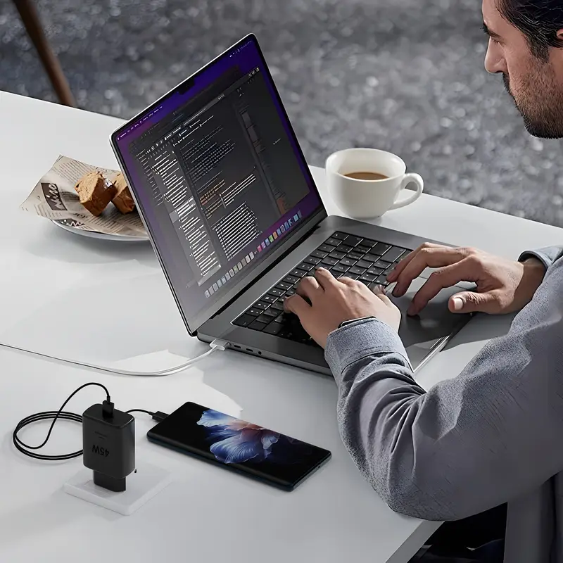 Super Fast Charger 45W Type C with 6ft Cable
