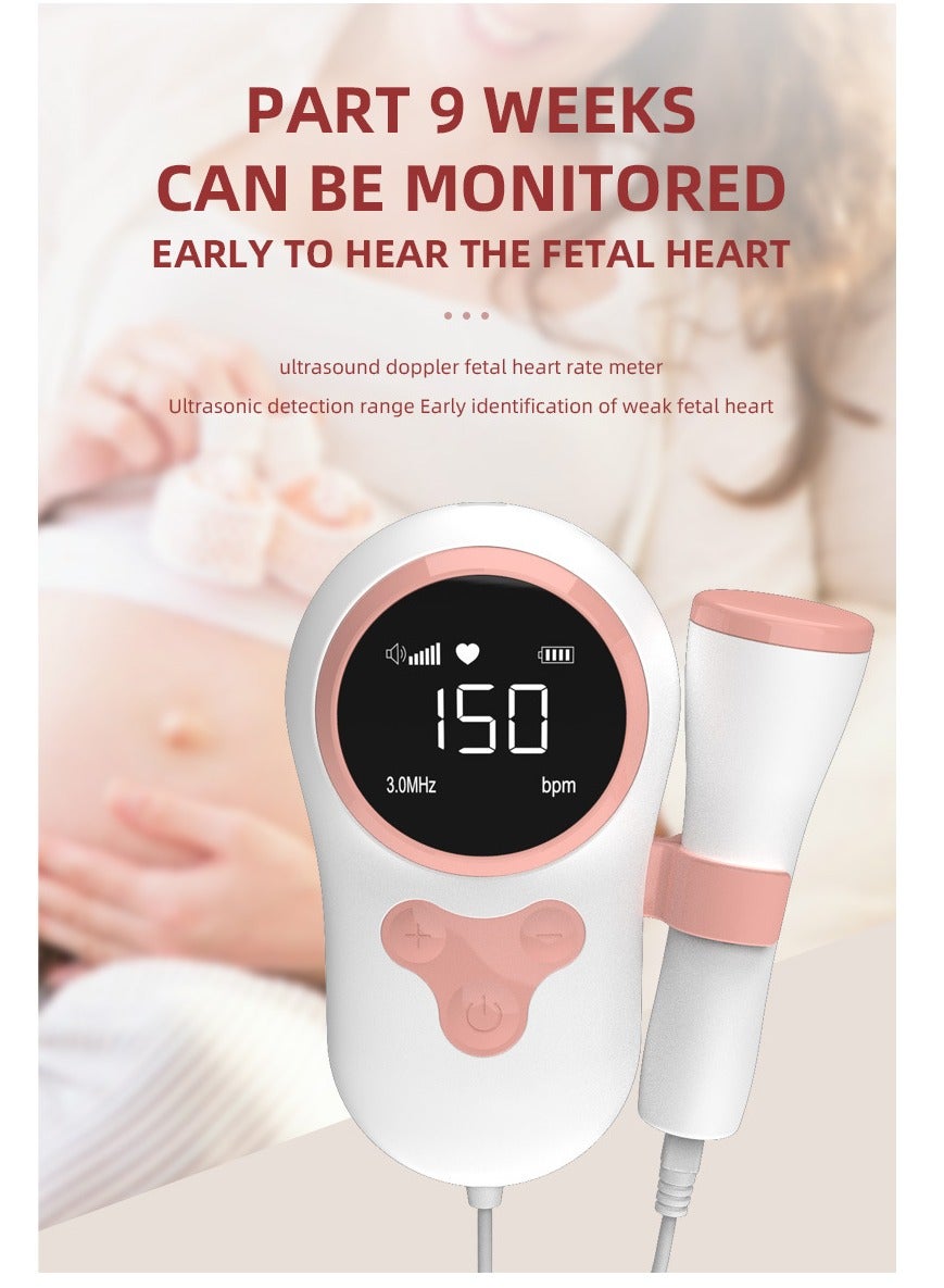 Ultrasound Doppler Fetal Heart Rate Meter