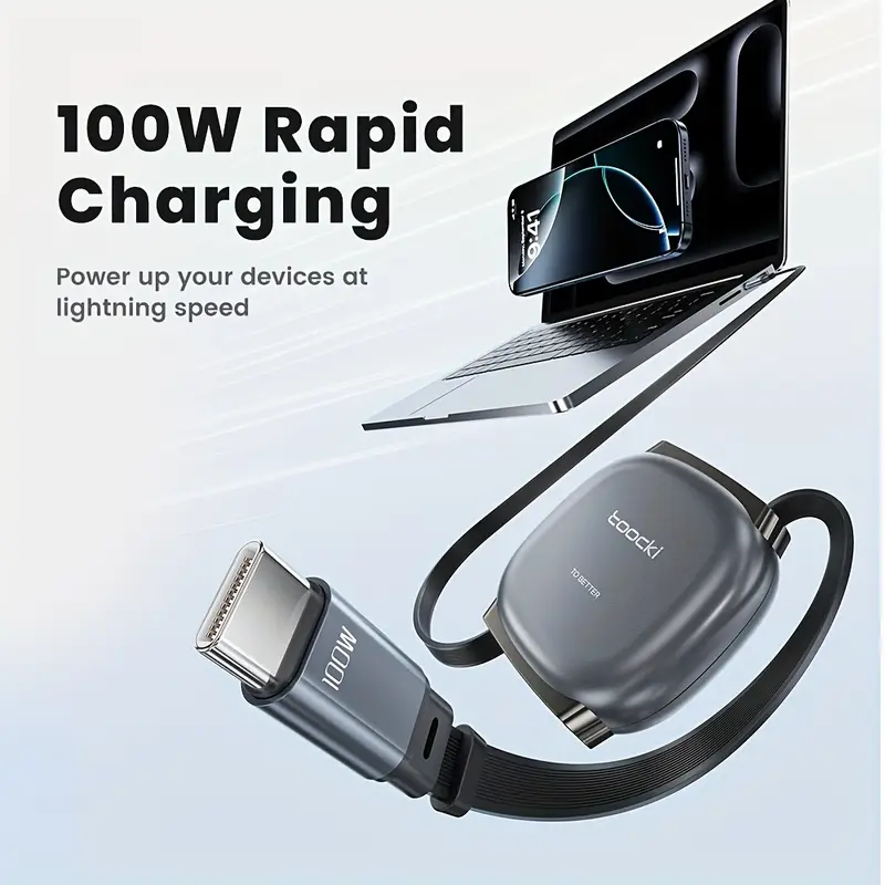 PD 100W Retractable Cable