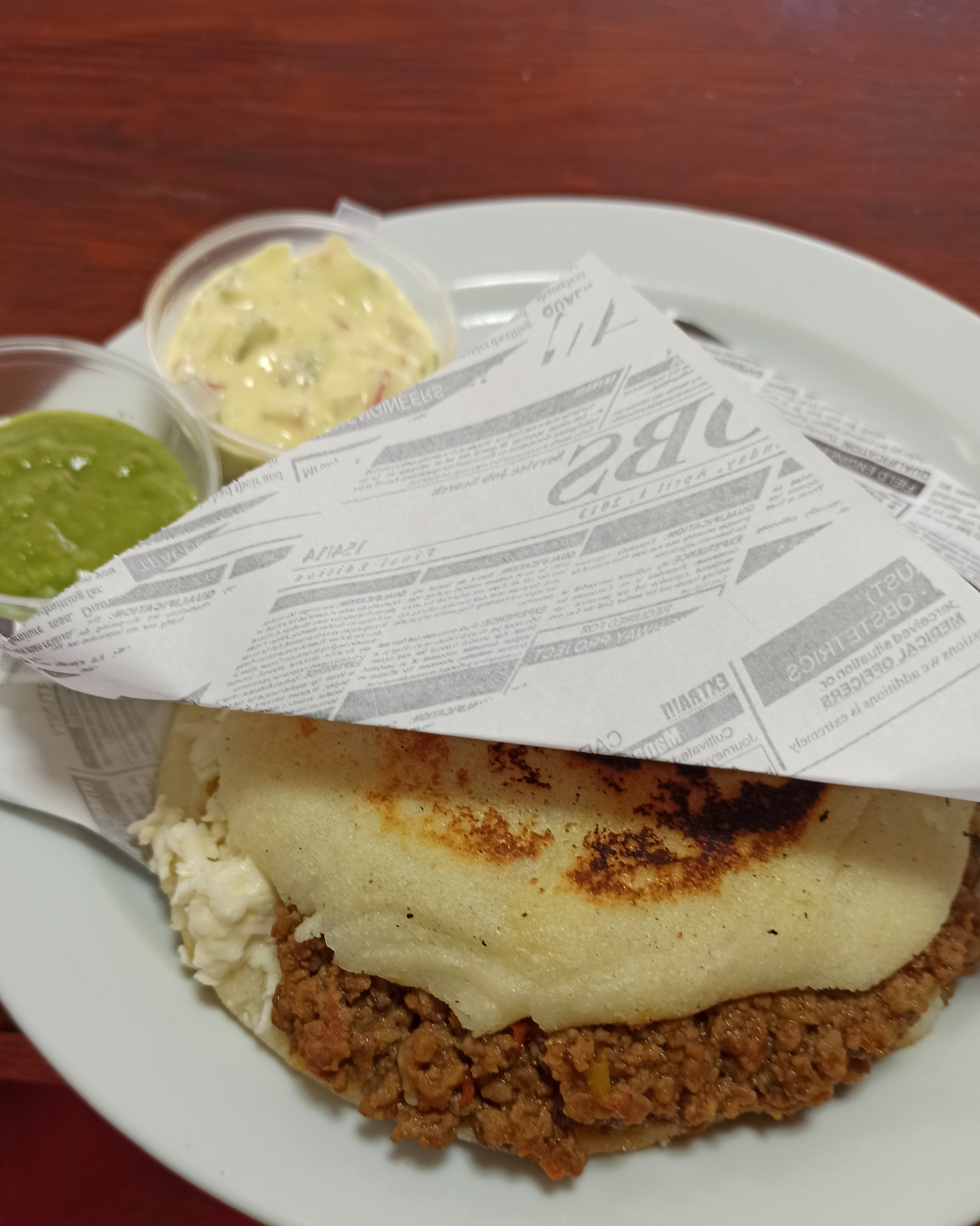 Arepa Carne Molida