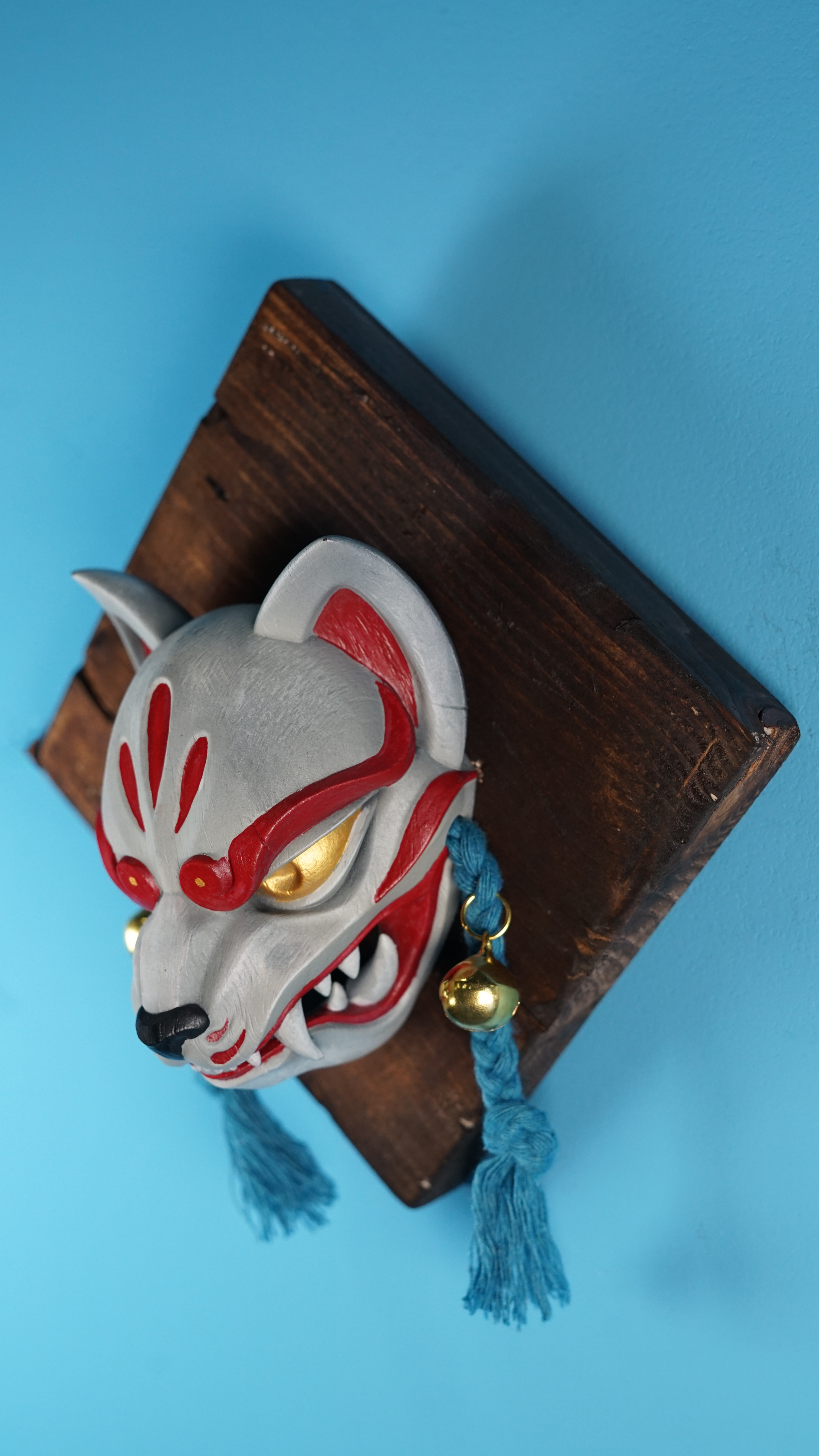 Máscara de Kitsune japonés.