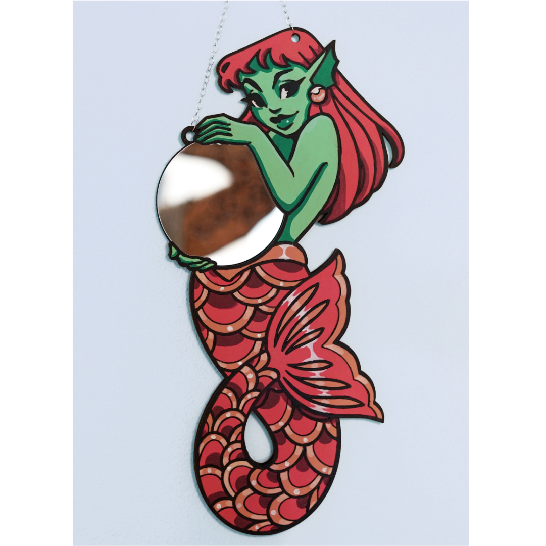 Sirena con espejo