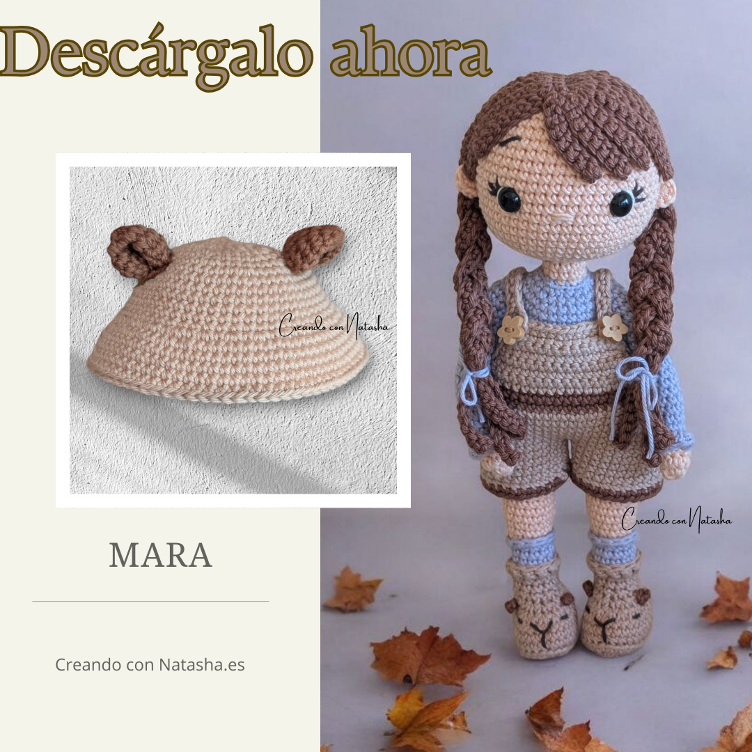 Patrón PDF Muñeca Mara + Capibara Mini – Amigurumi Paso a Paso (Español)