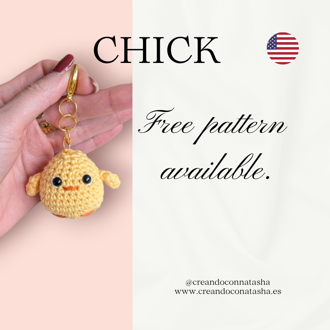 Free Crochet Pattern – Cute Little Chick Keychain (PDF Download) 🟡 Subtitle: