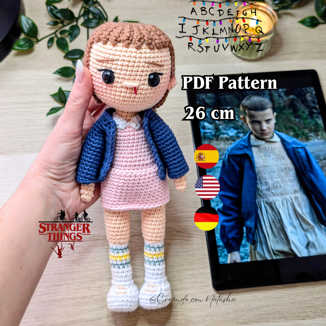 Eleven Amigurumi Crochet Pattern PDF – Digital Download (ES, EN, DE)