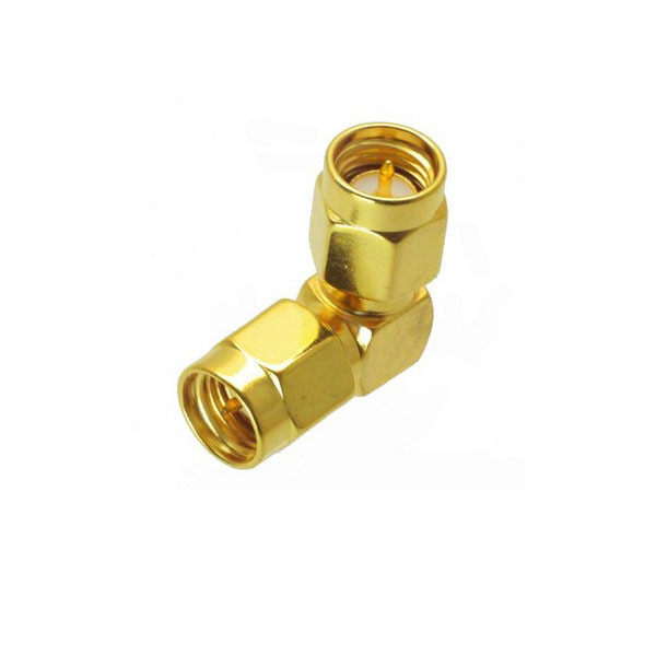 SMA Male to SMA Male Right Angle Adapter
