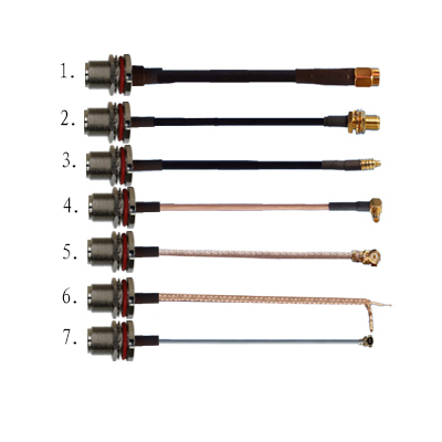 N Bulkhead Female Straight Type Coax Cable