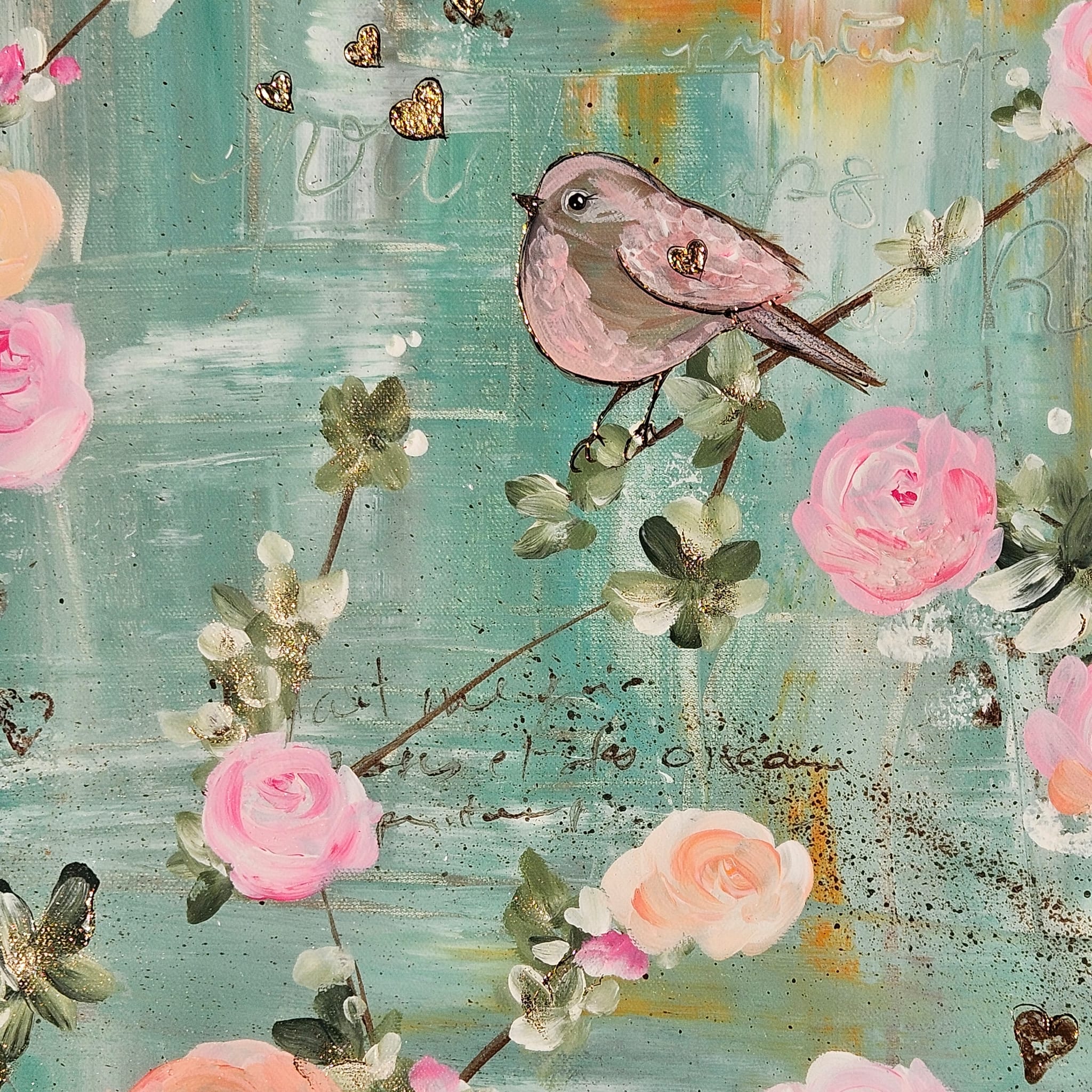 Acrylique sur toile châssis 3D 50×60 cm vitrification vernis UV