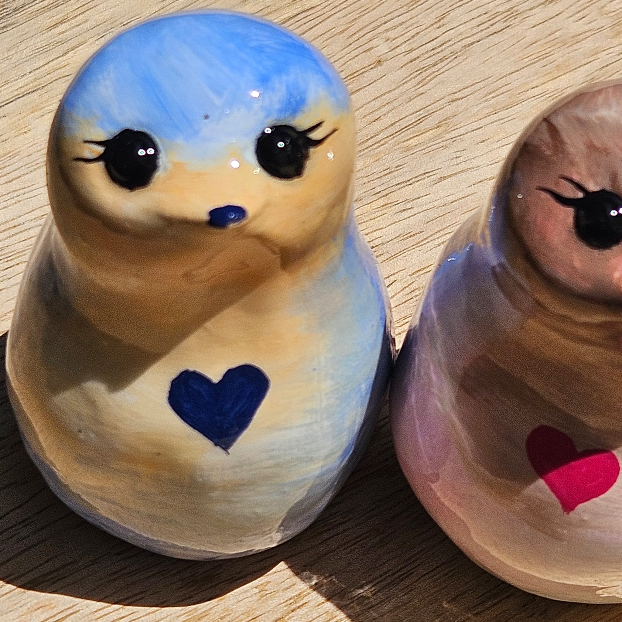Moineau de tendresse bleu